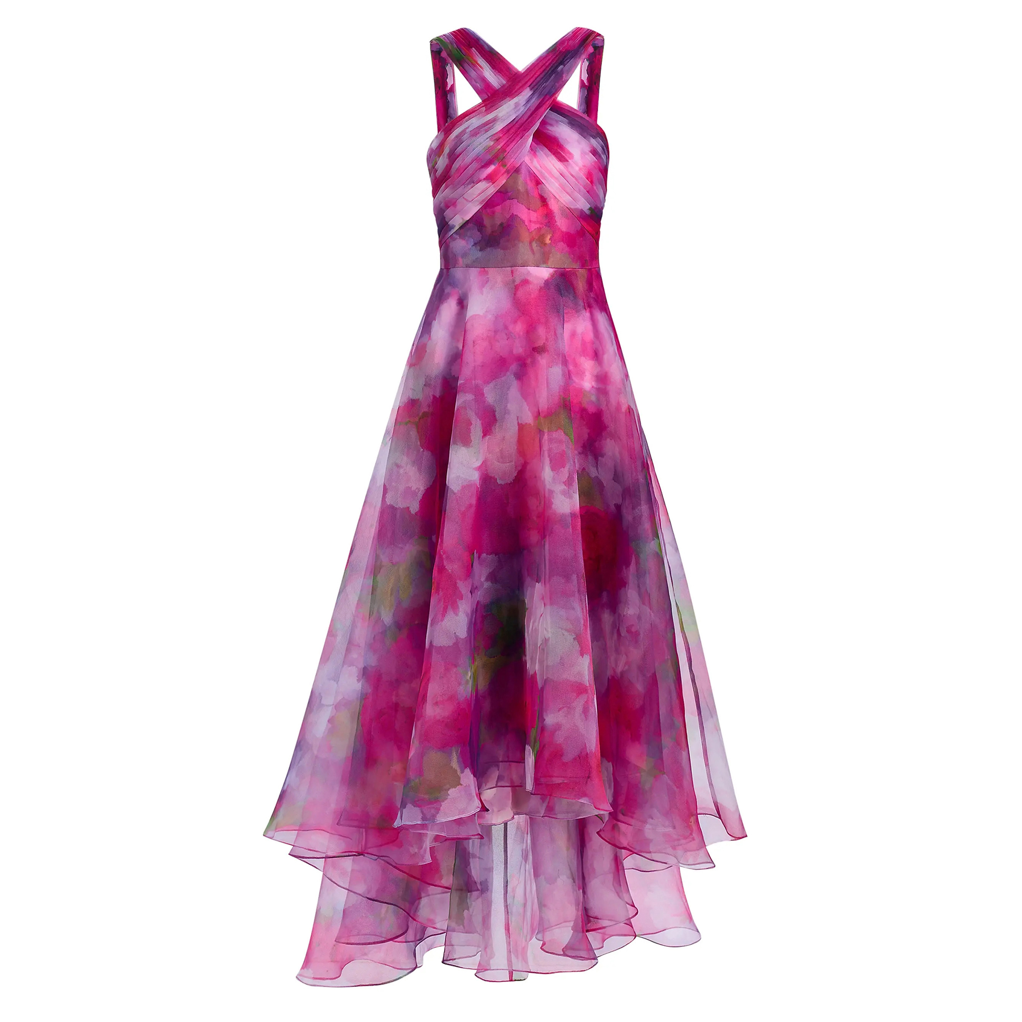 Luana Sleeveless High-Low Gown