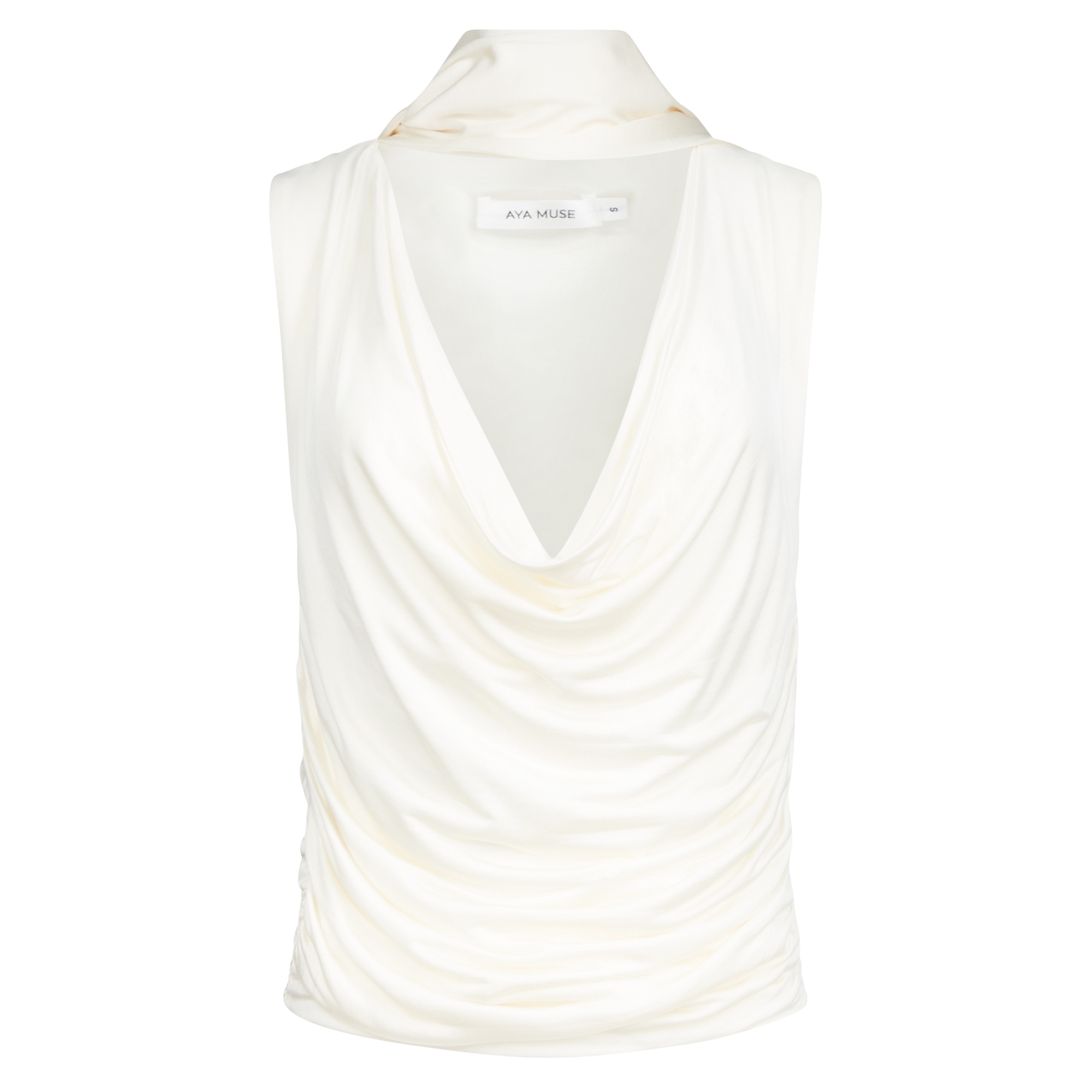 Brise Sleeveless Top With Scarf