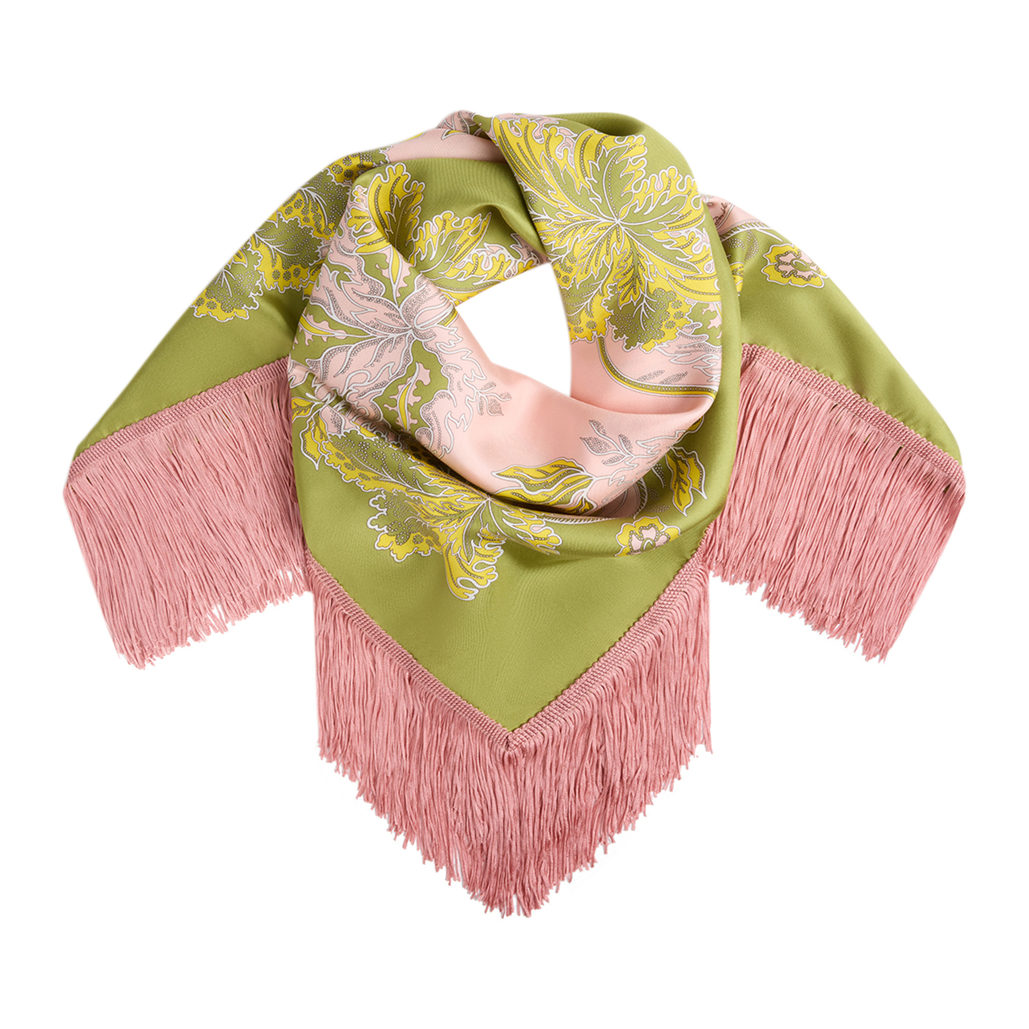 Reversible Fringe Carre Scarf