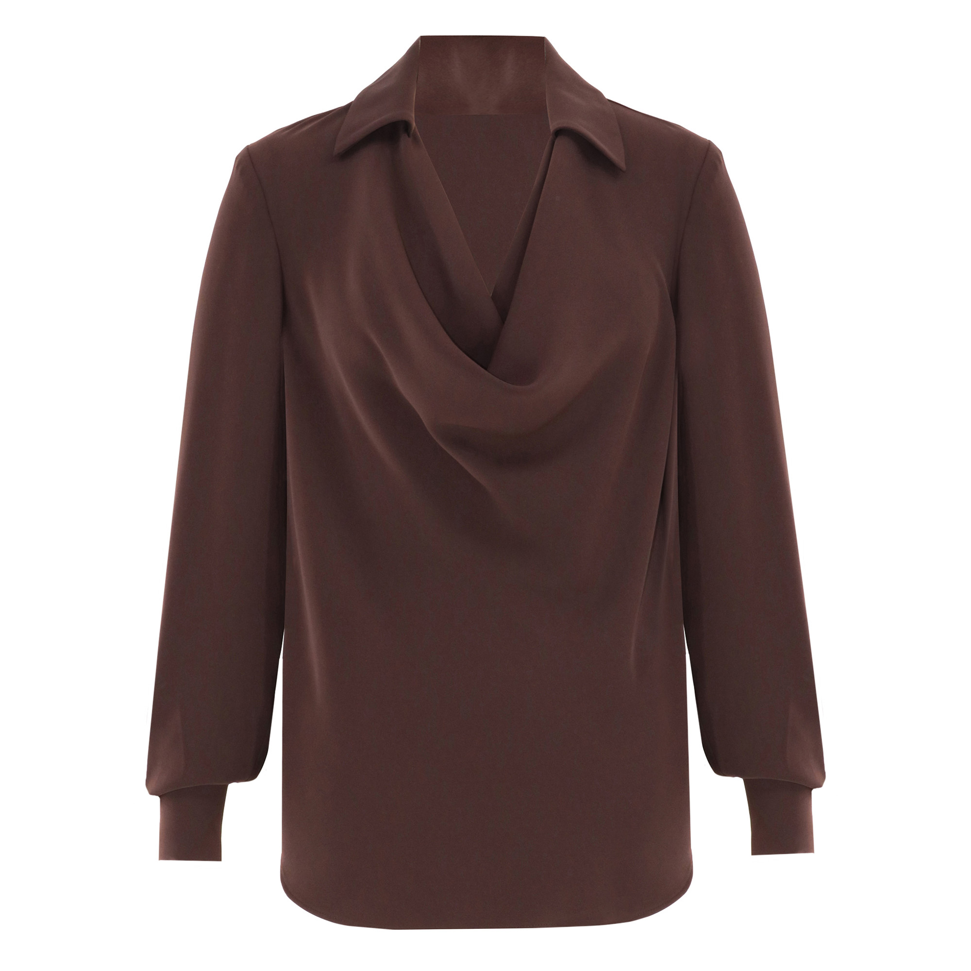 Mistic Long Sleeve Cowl-Neck Top