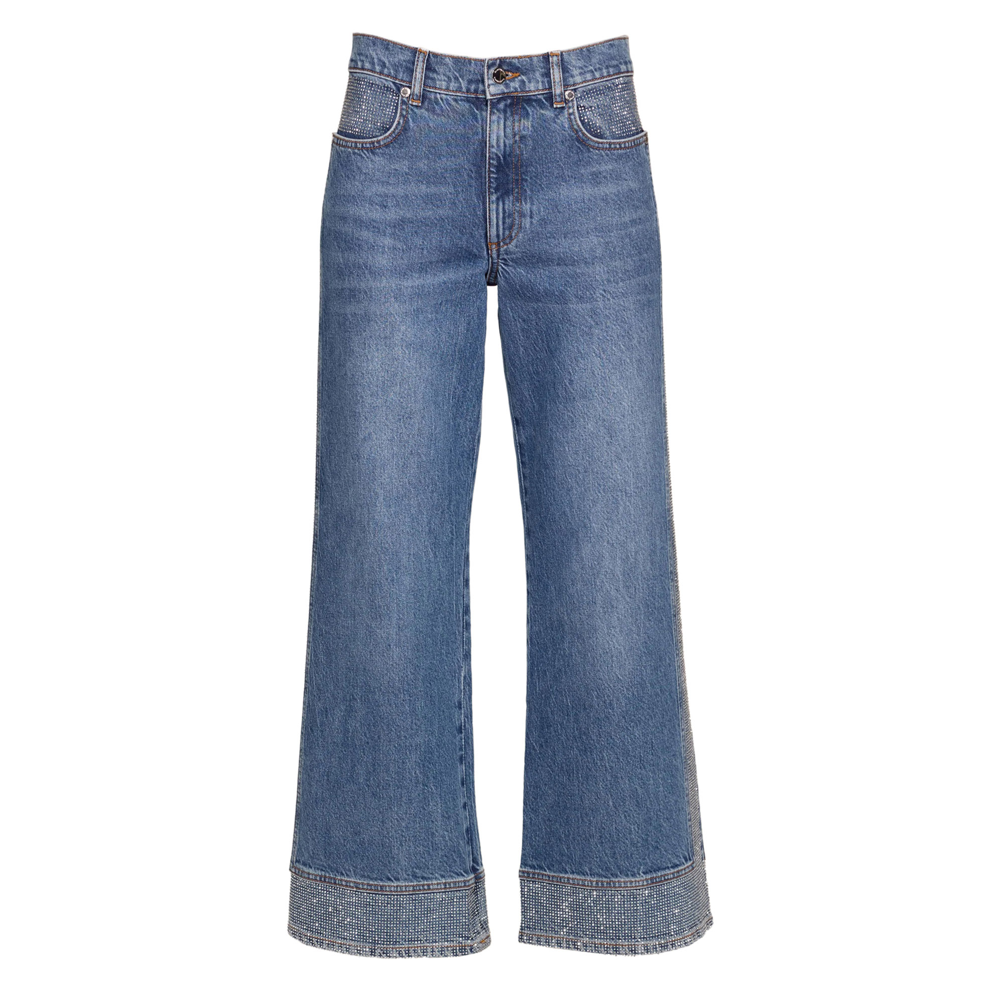 Lea Embellished Wide Leg Jean