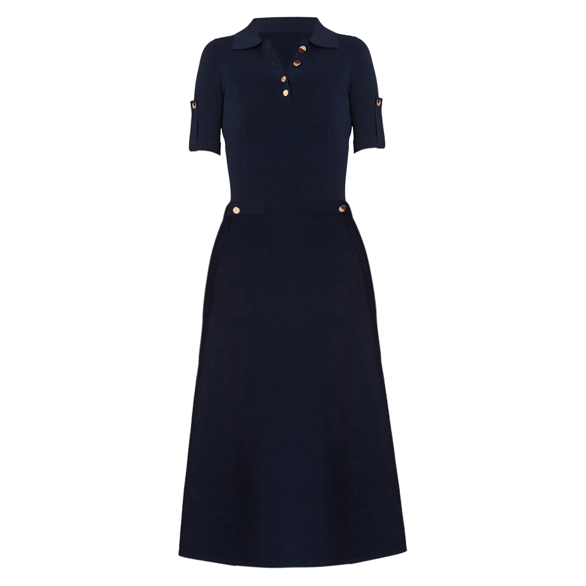 Saylor Short Sleeve Knit Midi Dress