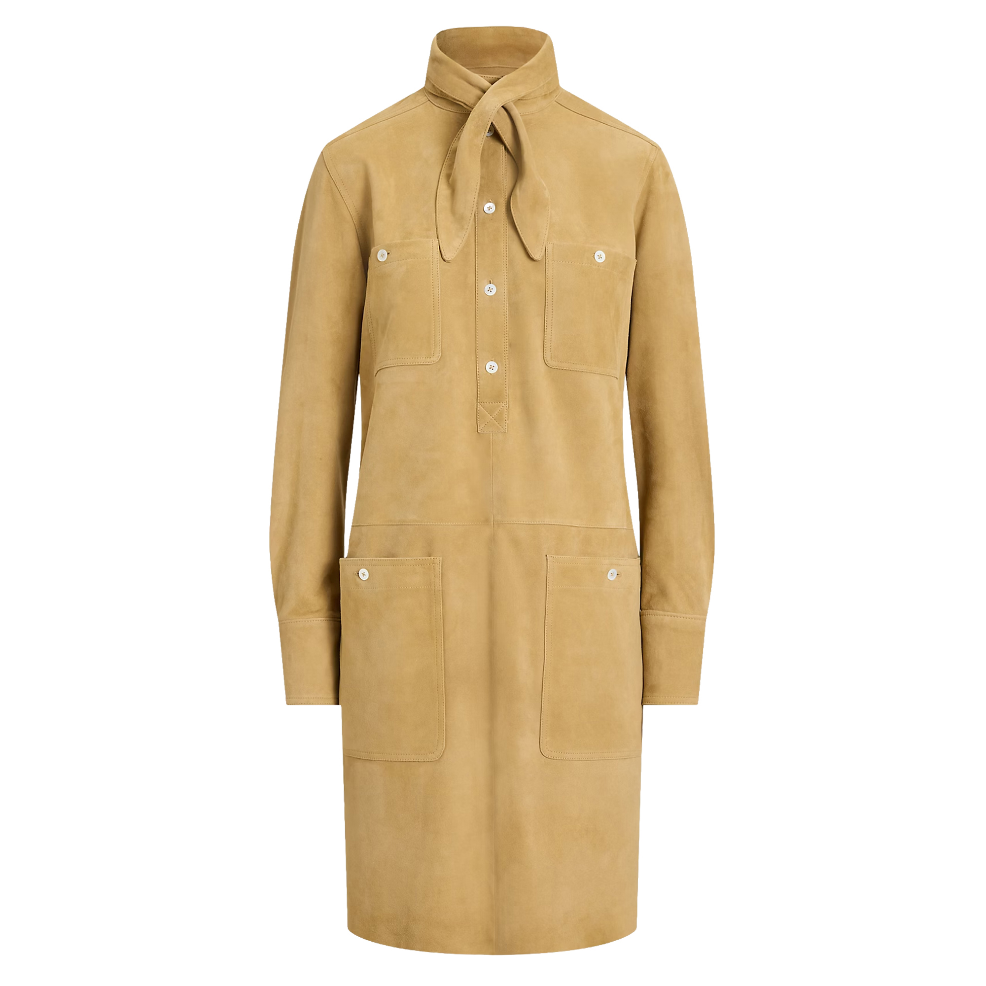 Suede Utility Dress