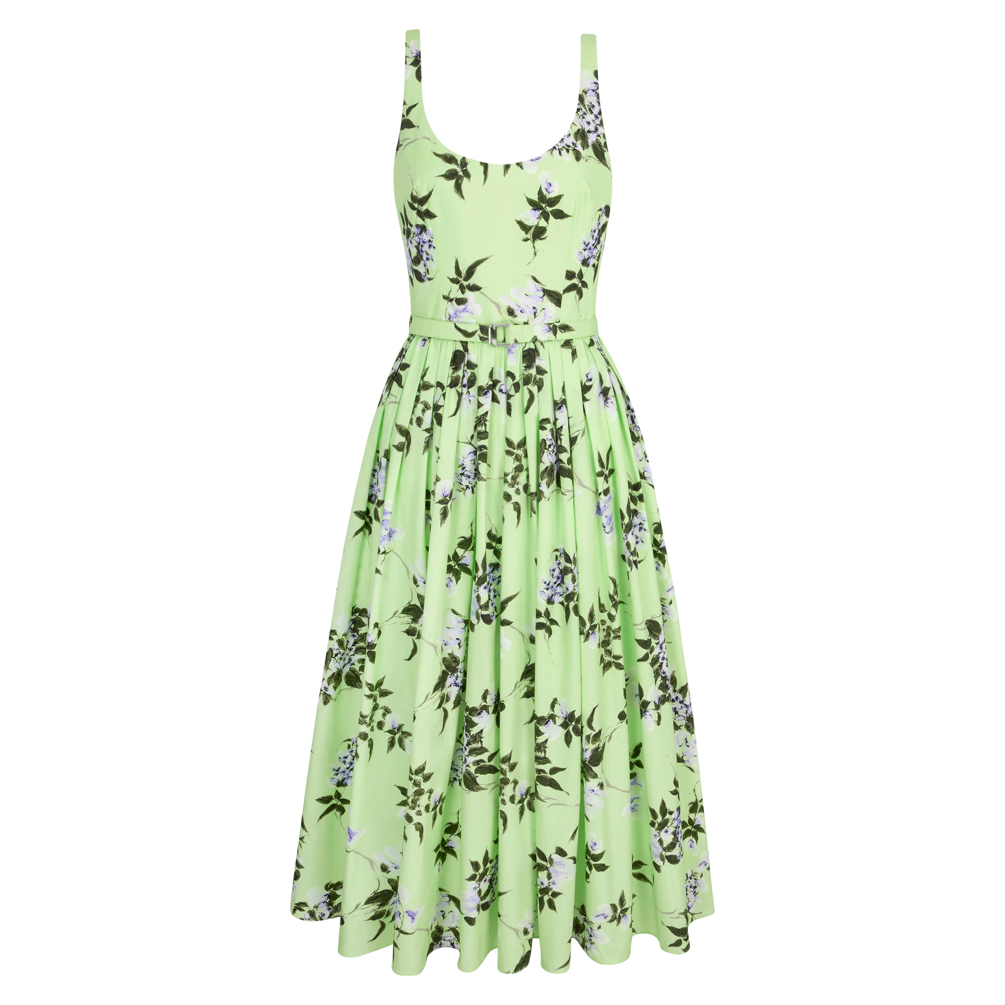Eglantine Sleeveless Cotton Midi Dress