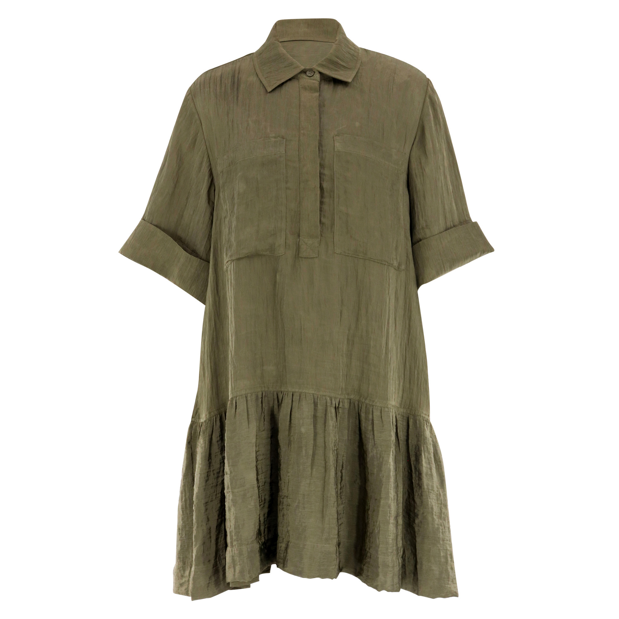 Cris Short Sleeve Shirt Dress