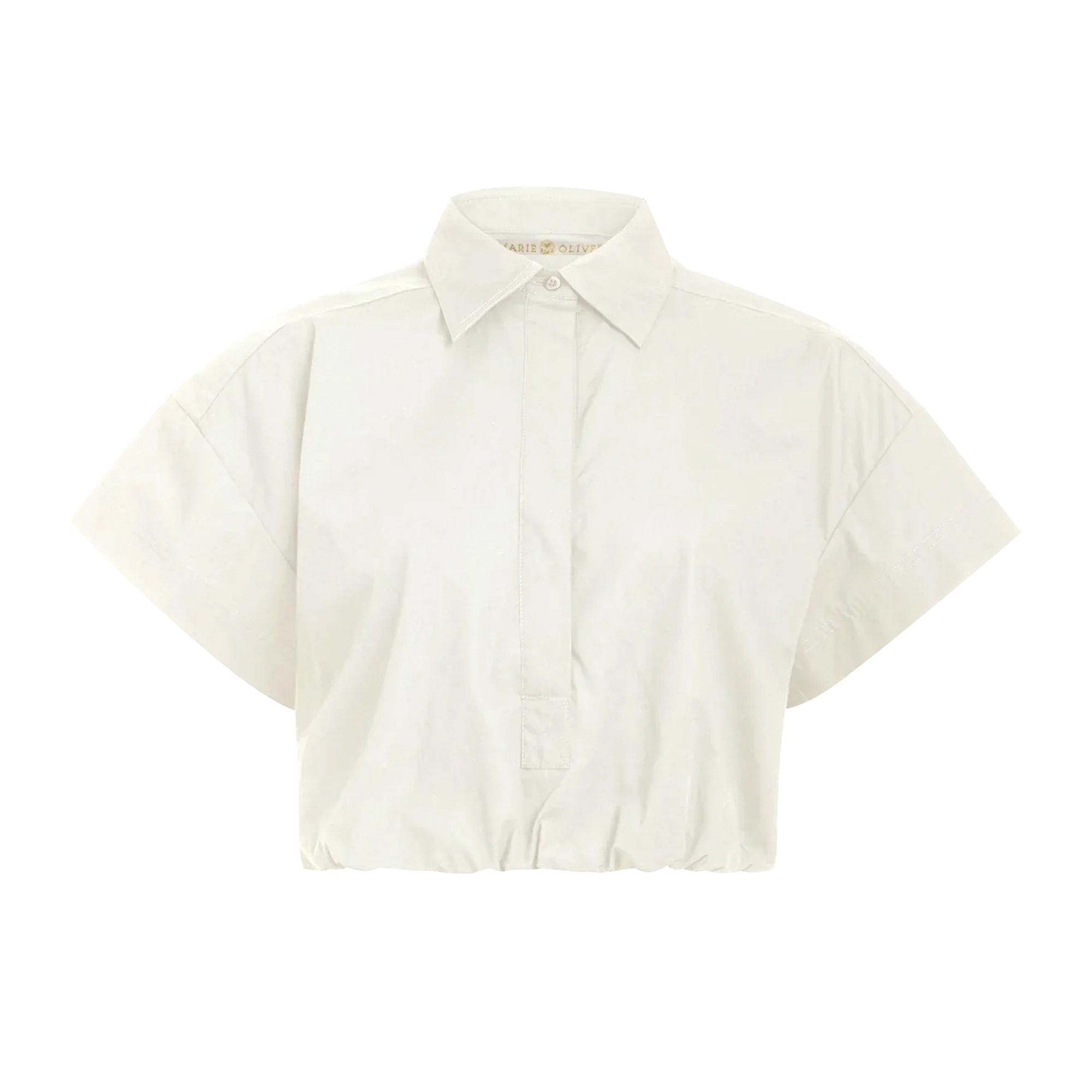 Sierra Short Sleeve Button-Up Top