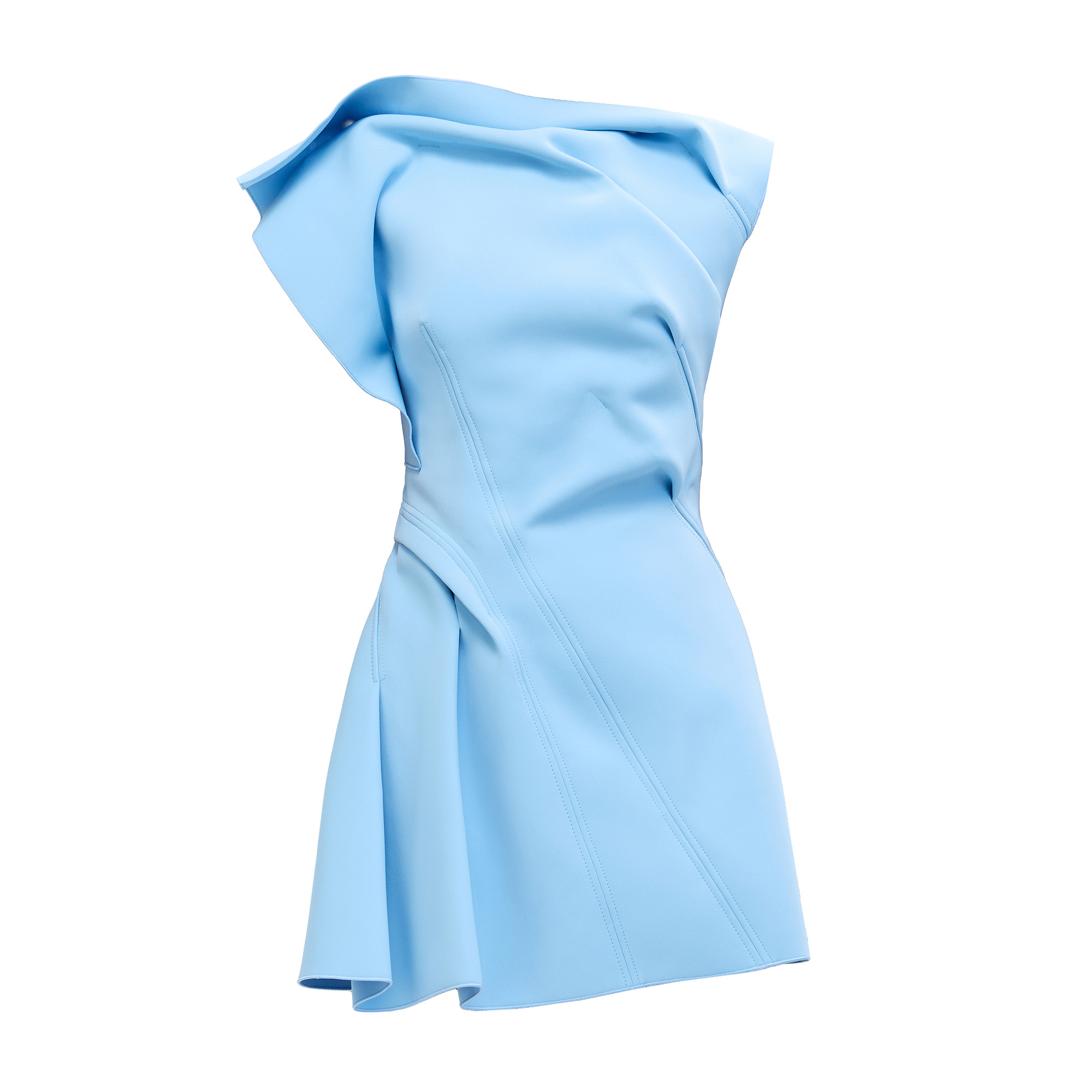 Borras Short Sleeve A-Line Mini Dress