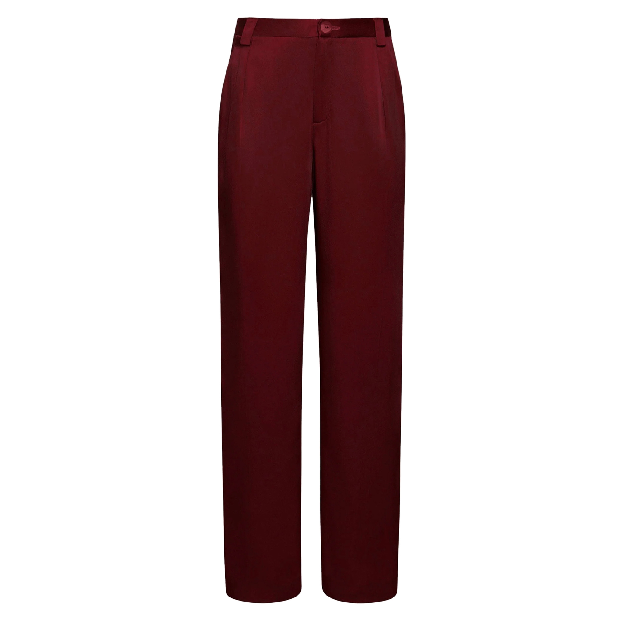 Satin Relaxed Pleated Pant
