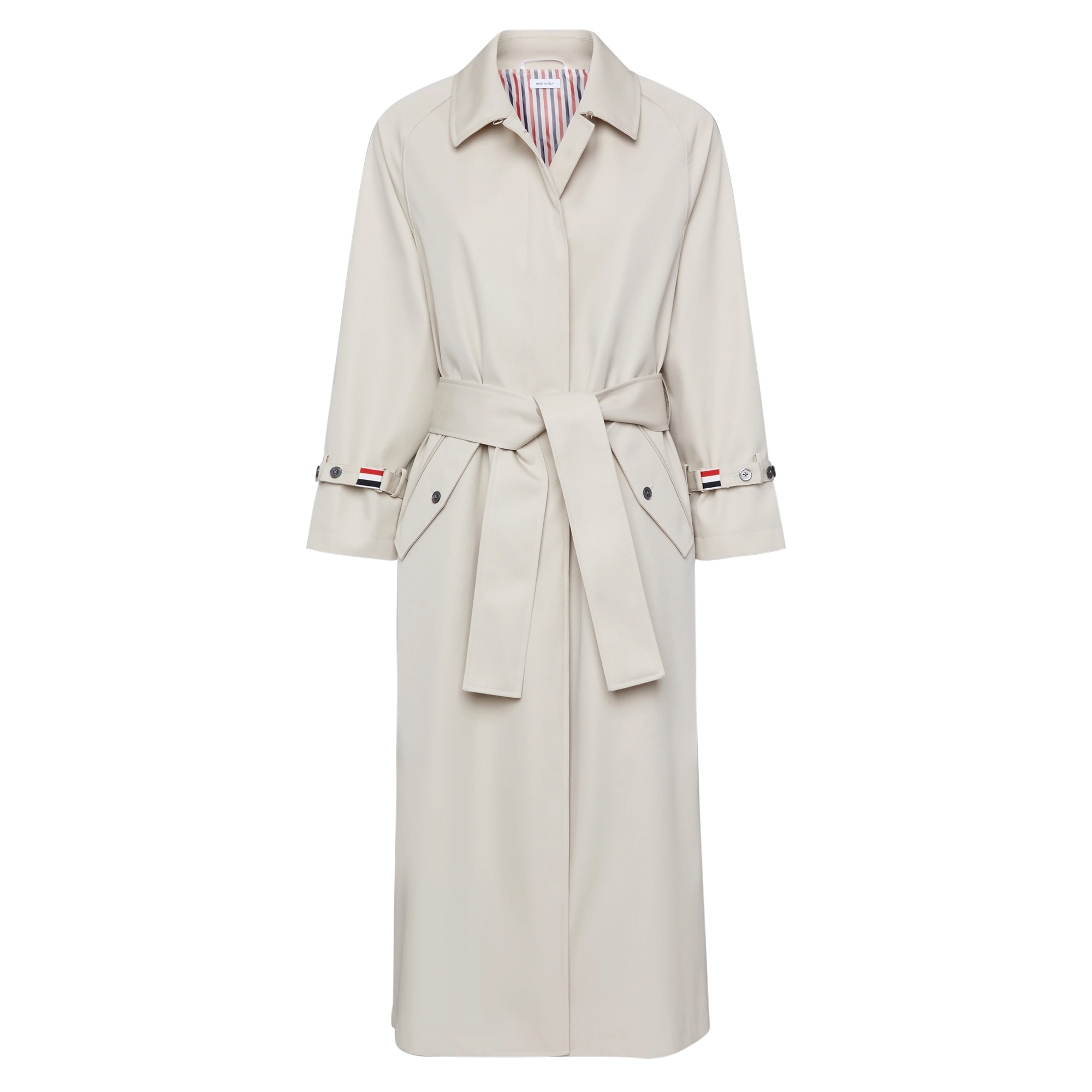 Unconstructed Waterproof Raglan Trench Overcoat