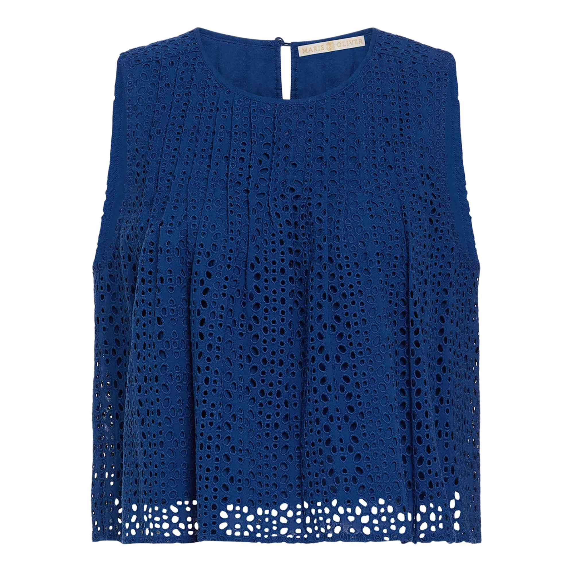 Eletta Sleeveless Eyelet Swing Top