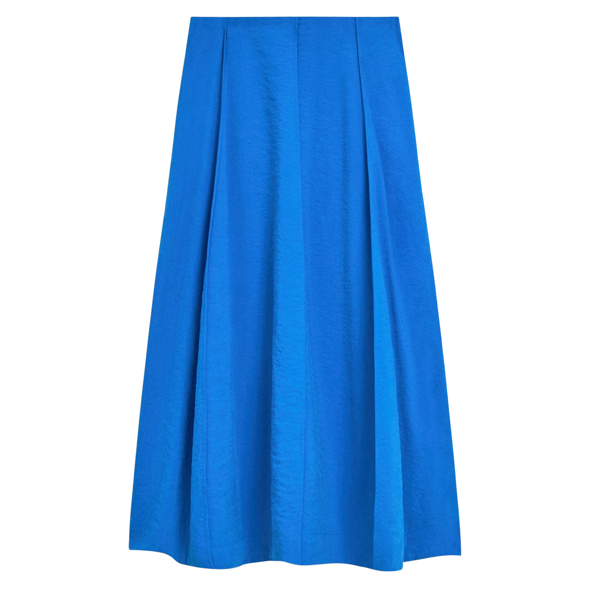 Curved Flare Skirt in Relaxed Silk