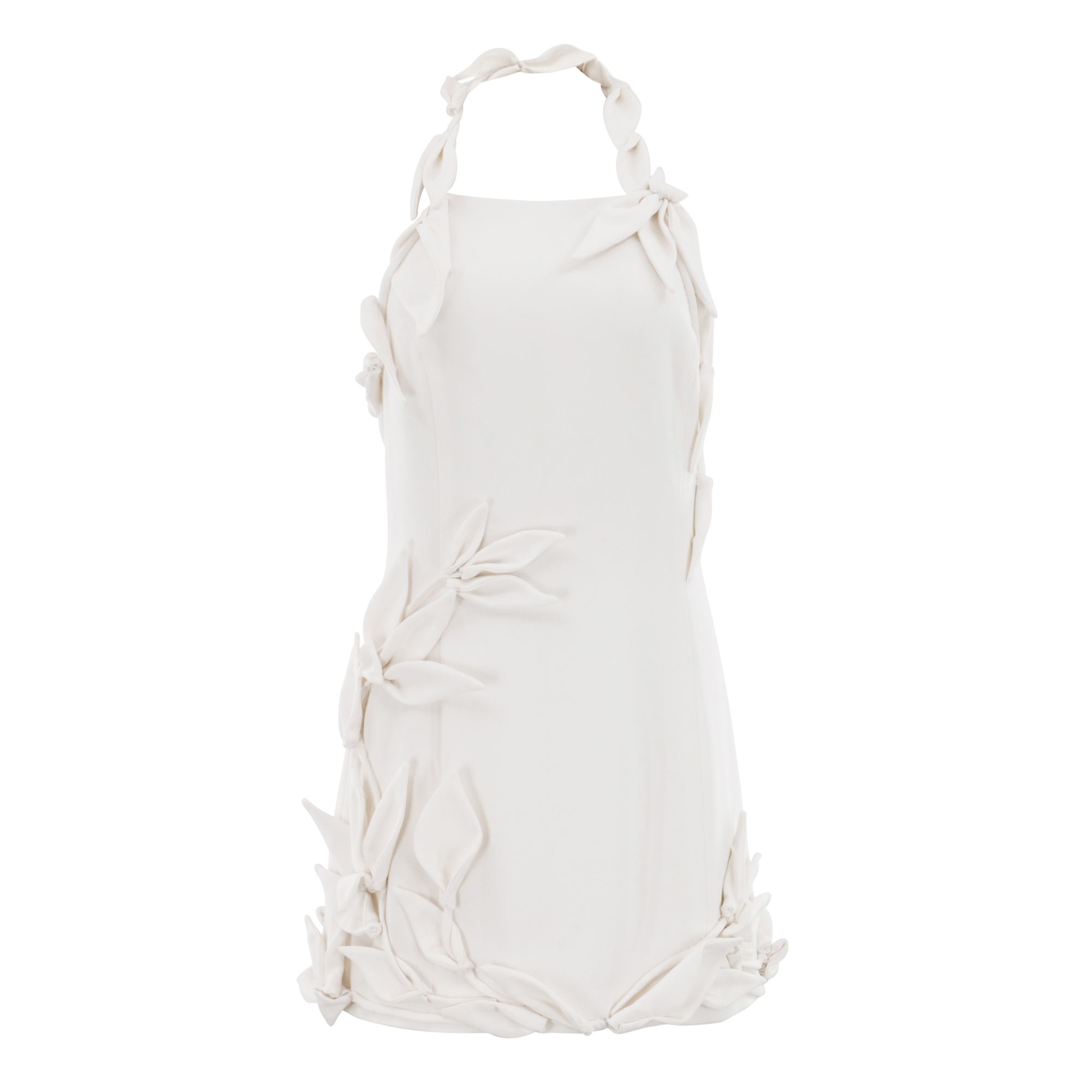 Elliana Sleeveless Lily Applique Mini Dress