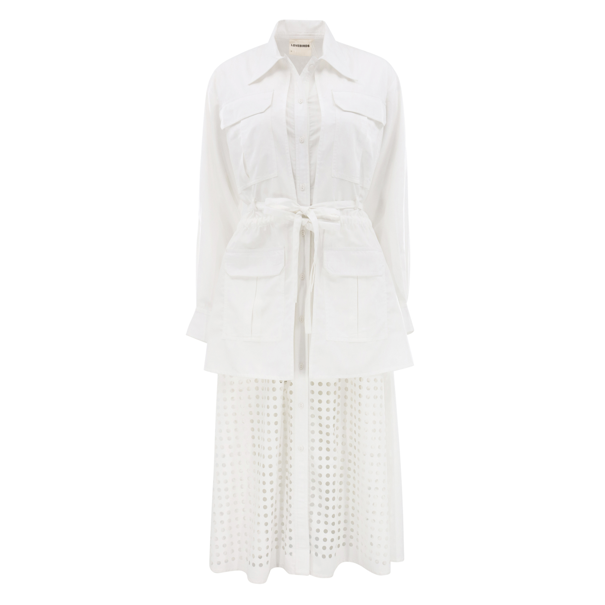 Eleanor Long Sleeve Midi Shirt Dress