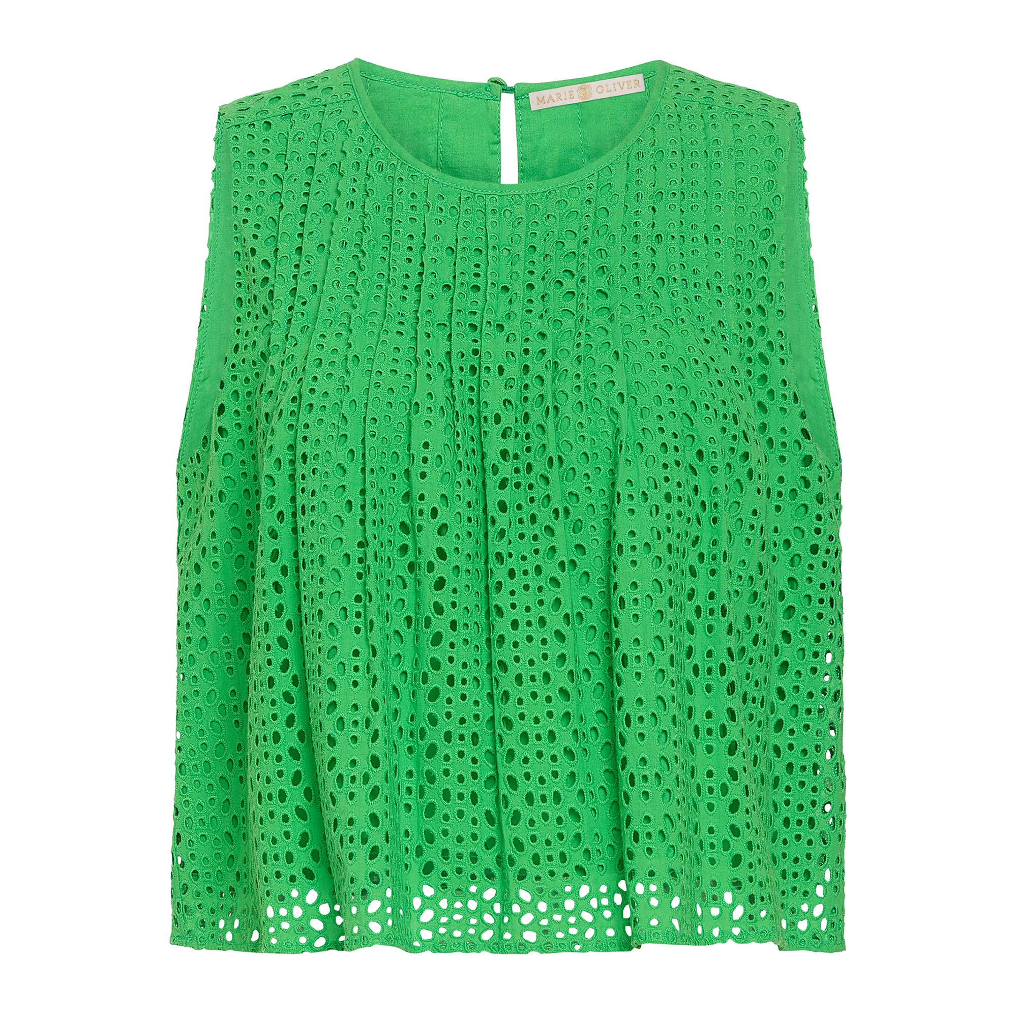 Eletta Sleeveless Eyelet Top