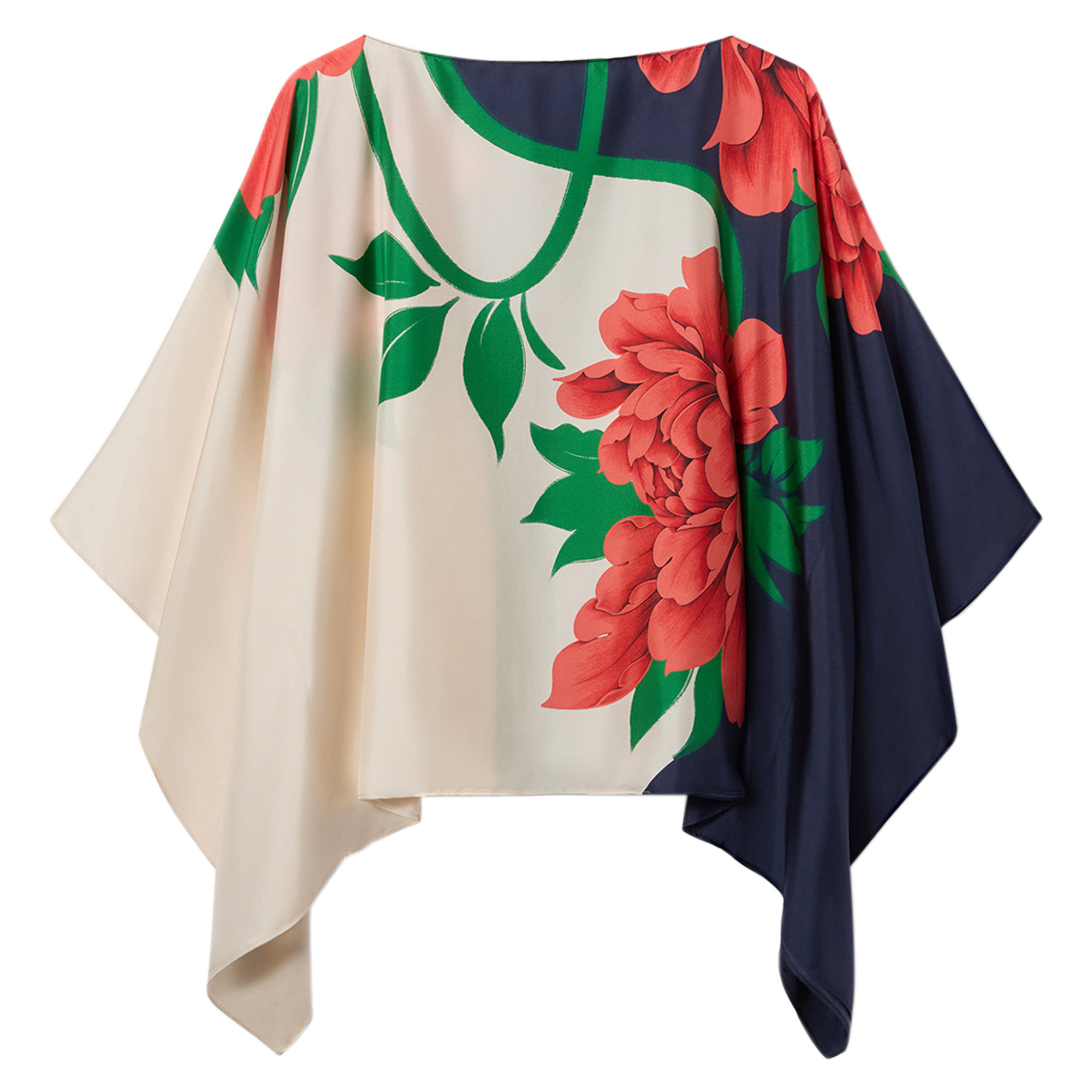 Foulard Square Silk Top