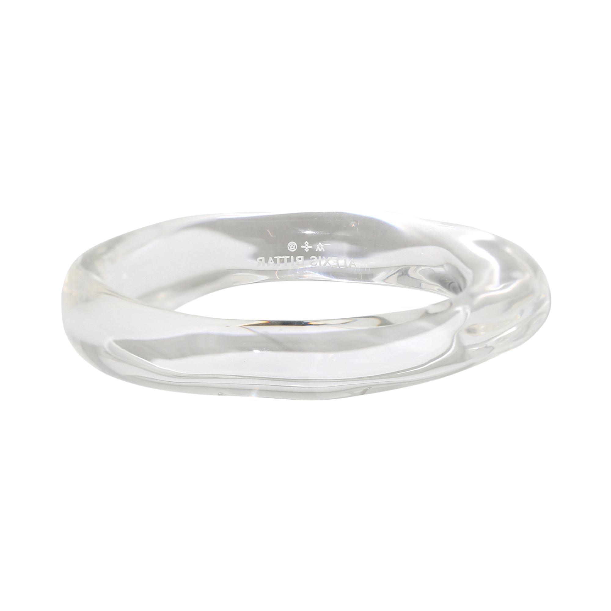 Liquid Lucite Small Clear Bangle