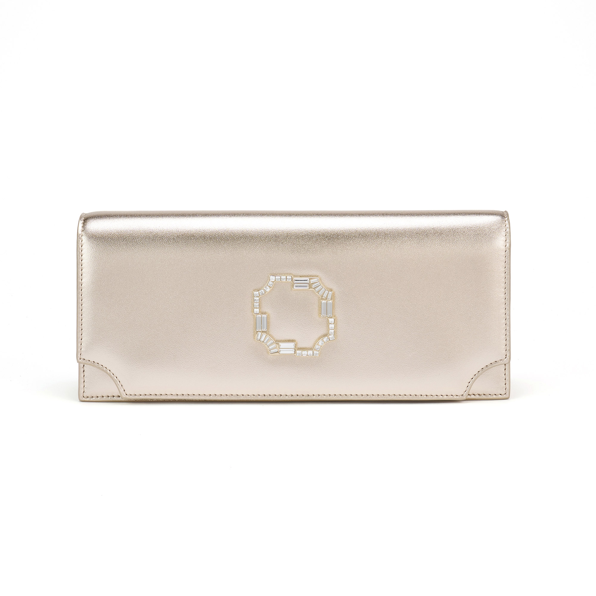 Vivien Metallic Leather Clutch