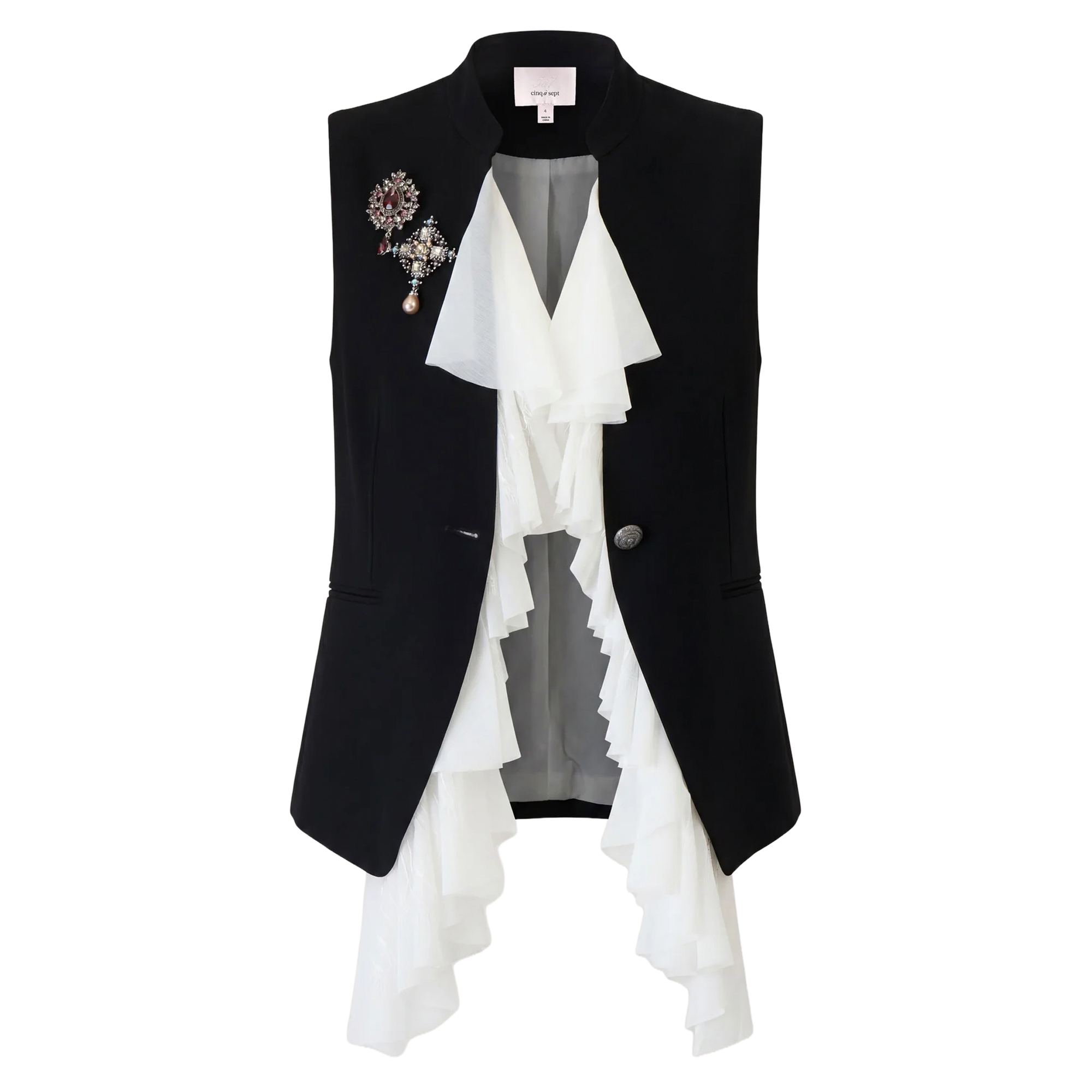 Maren Brooch Accent Vest