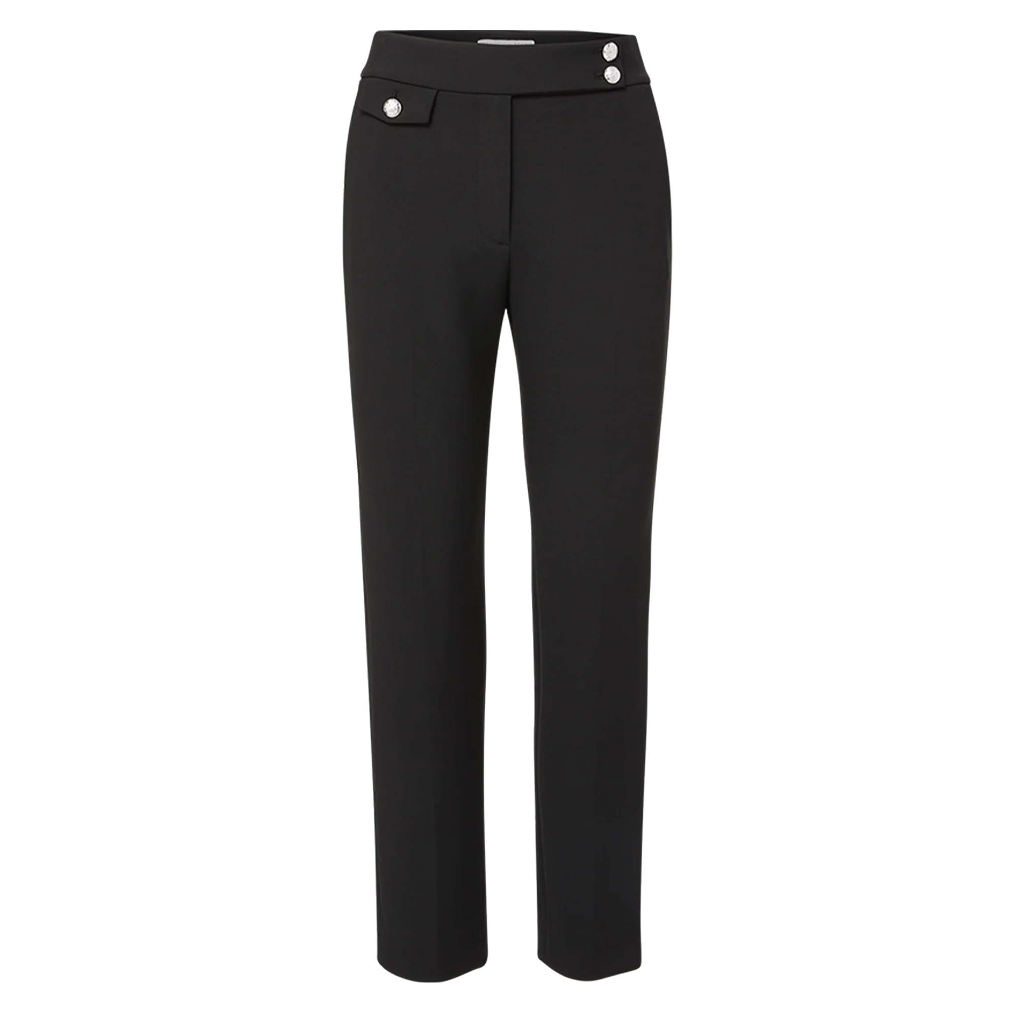Renzo Crest-Button Cropped Pant