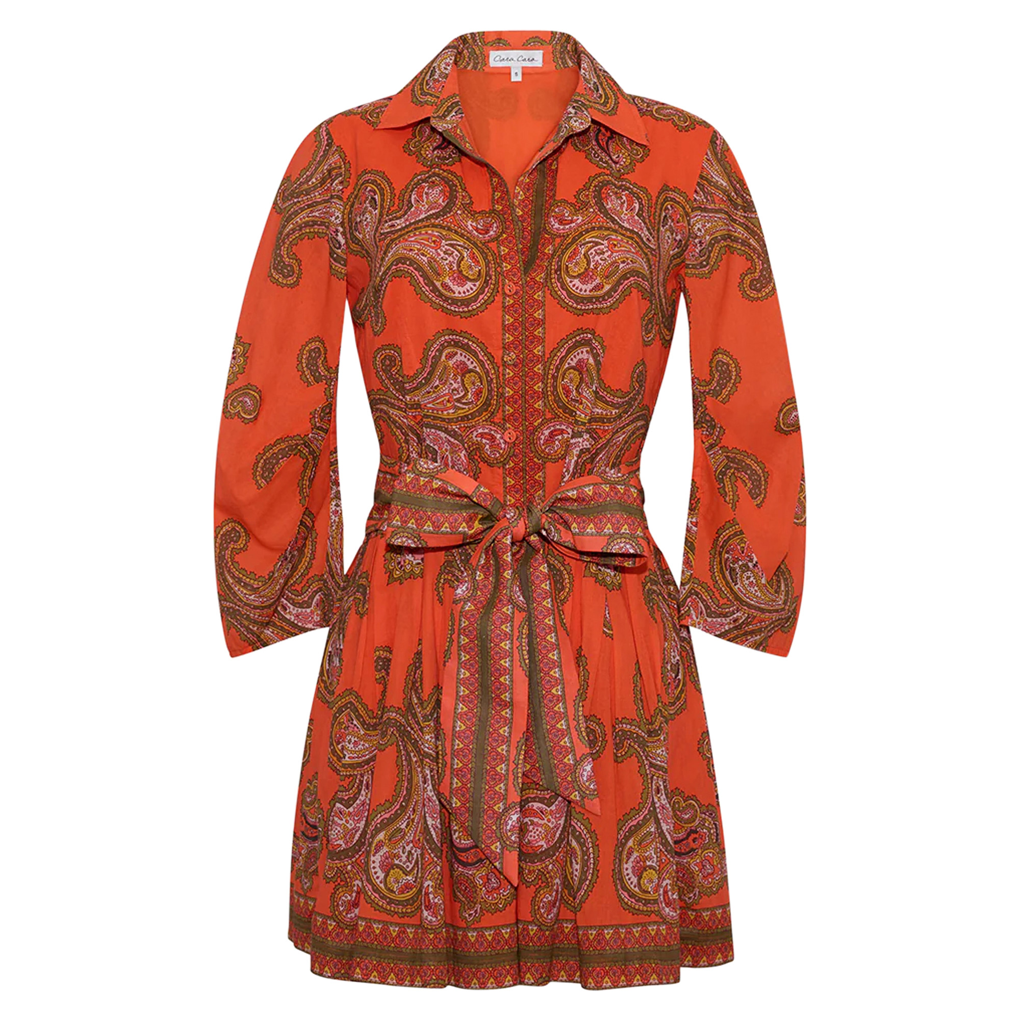 Raya 3/4 Sleeve Belted Mini Dress