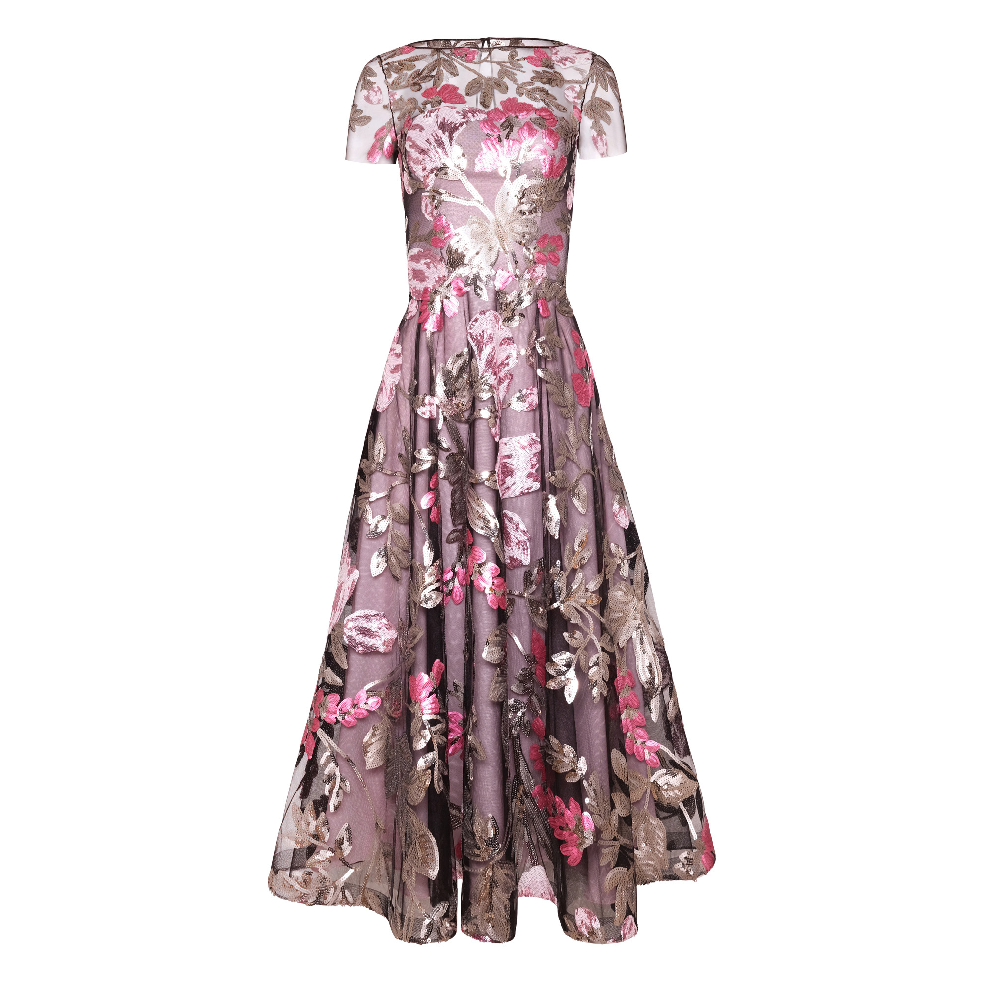 Sequin Floral Dress