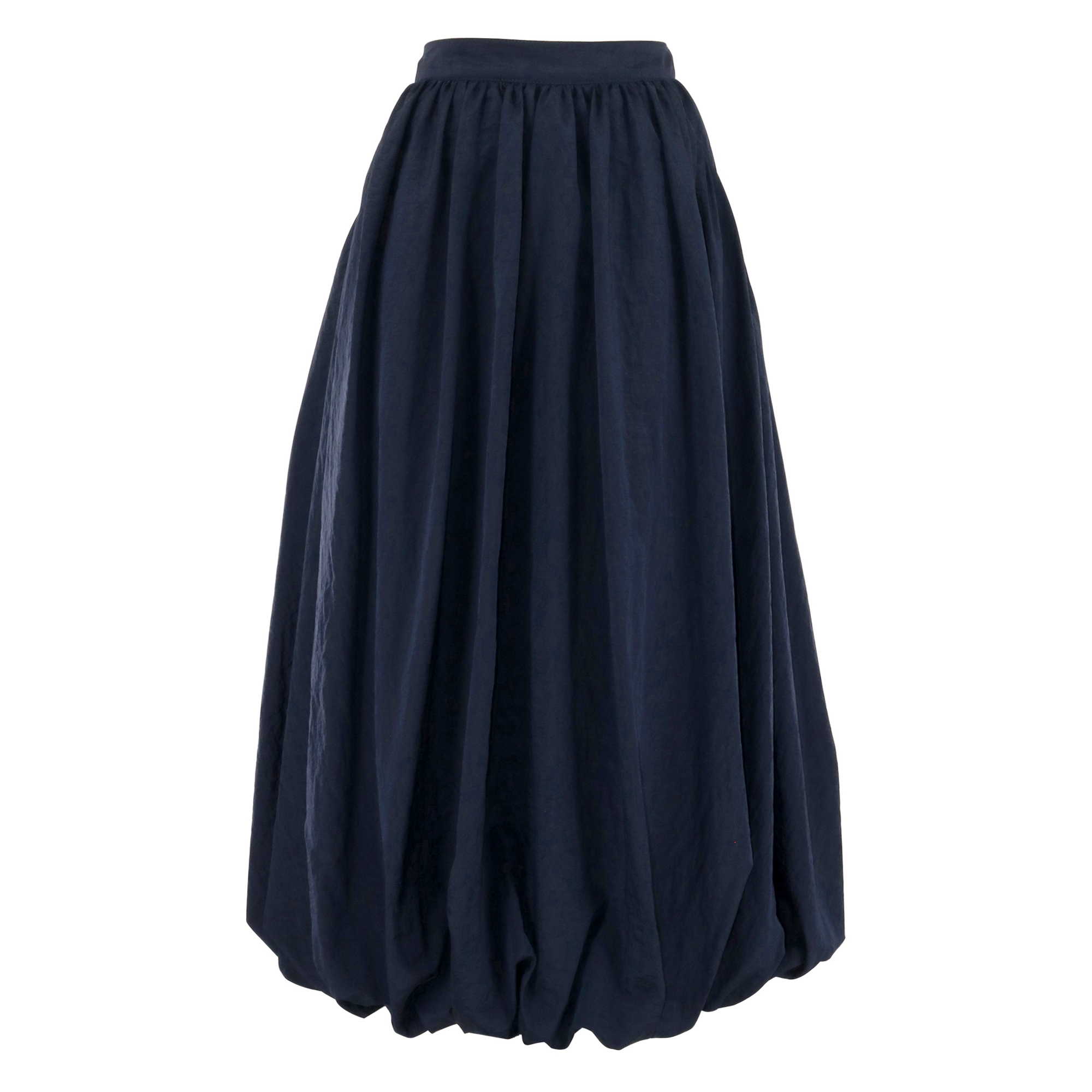 Allinae Bubble Hem Midi Skirt