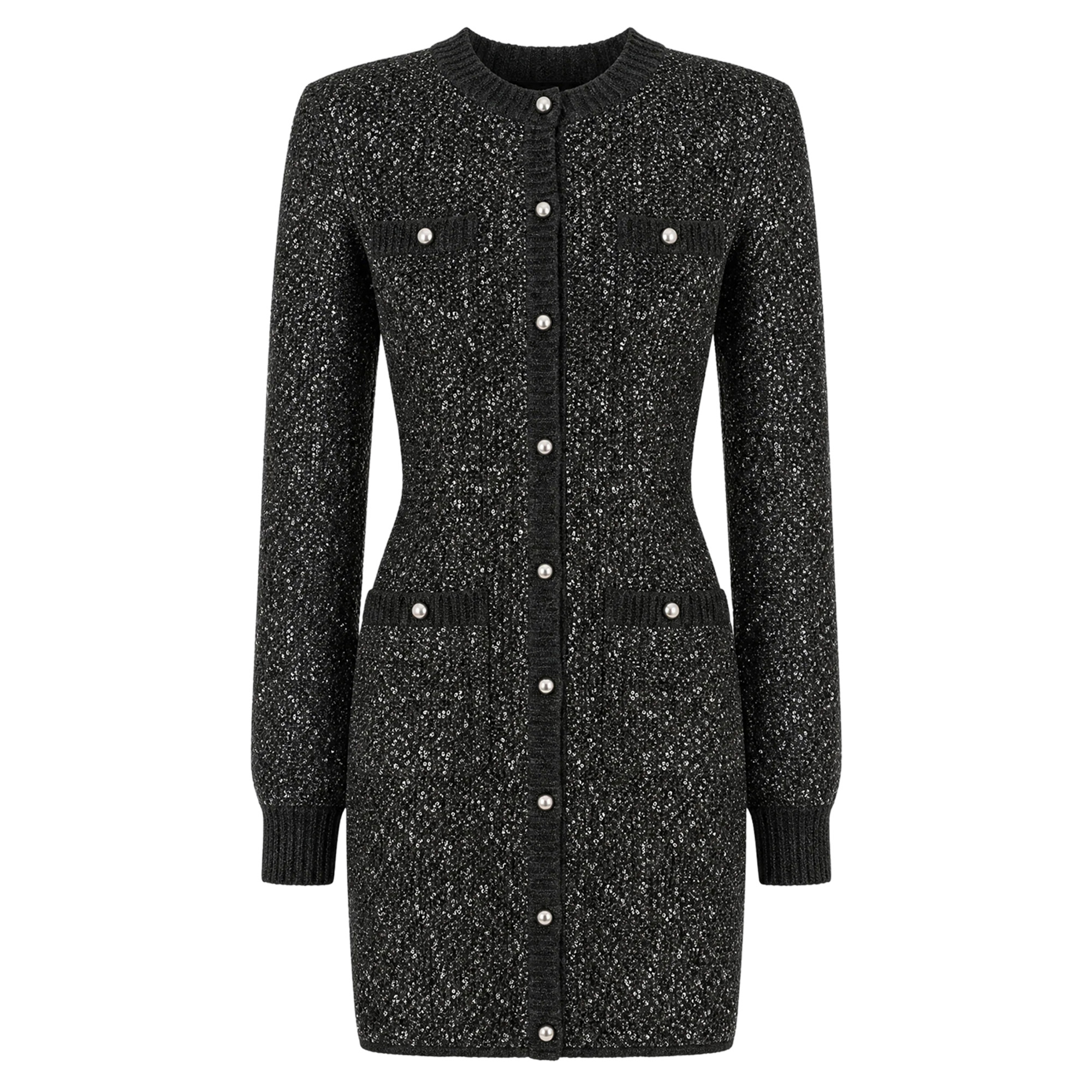 Harriet Long Sleeve Button-Front Mini Dress