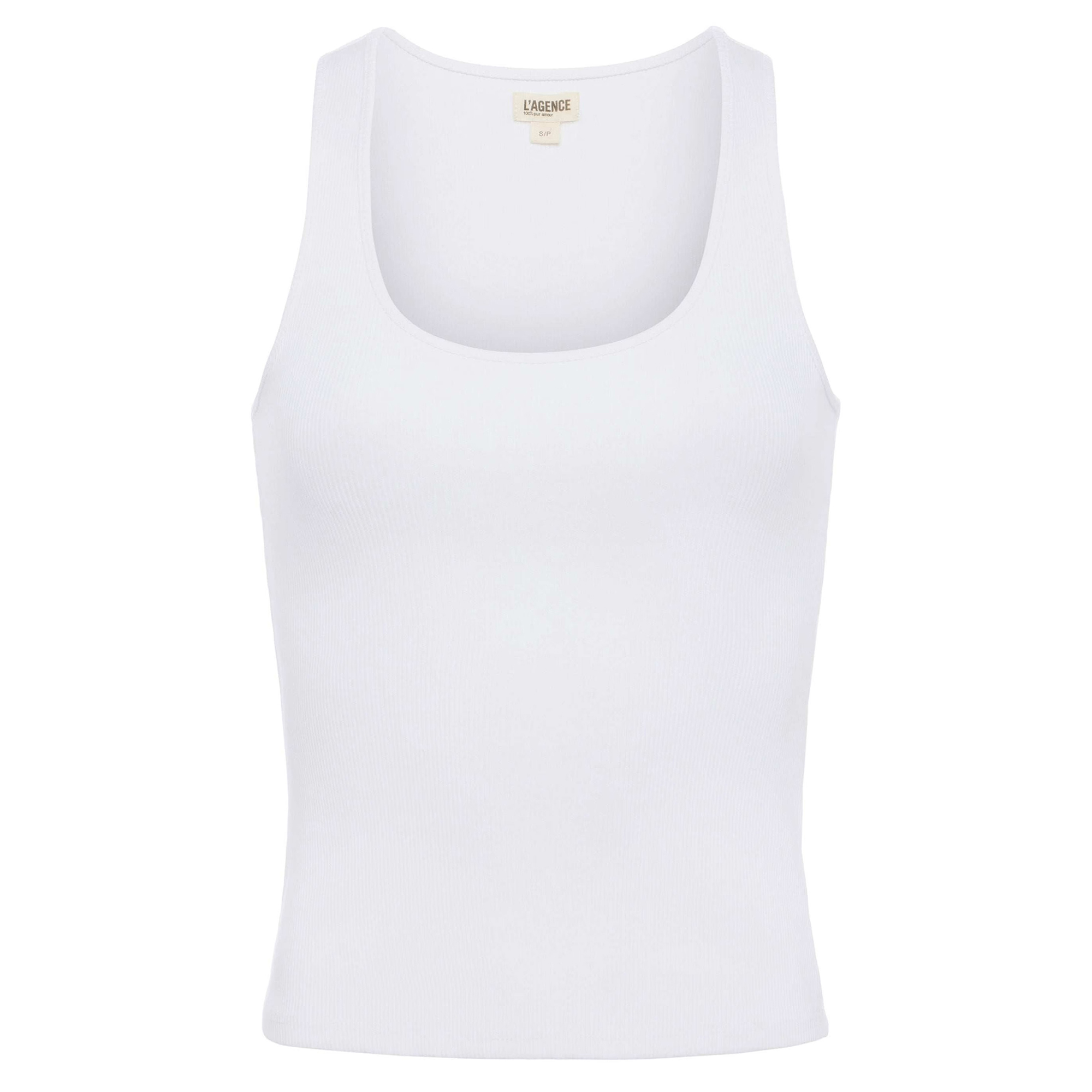 Adira Scoop Neck Ribbed Knit Tank