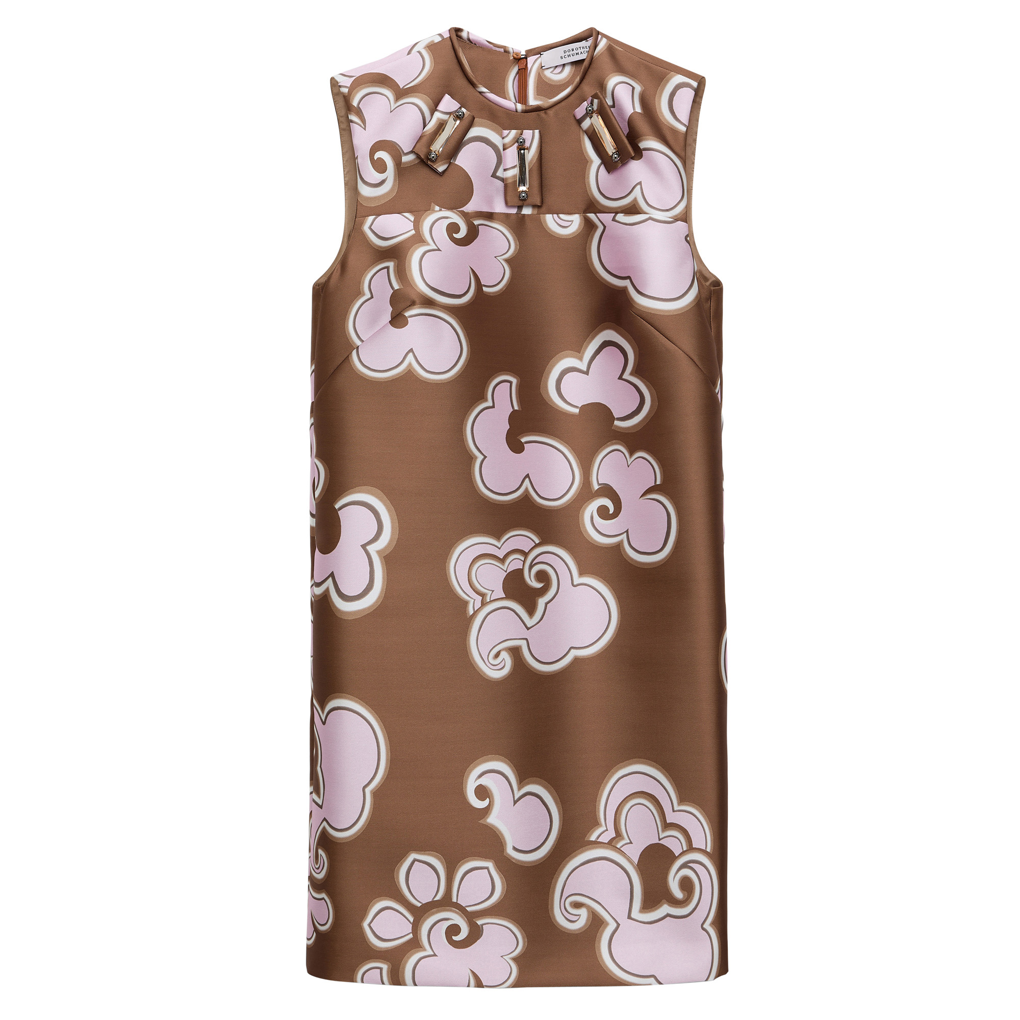 Sleeveless Floral Statement Mini Dress