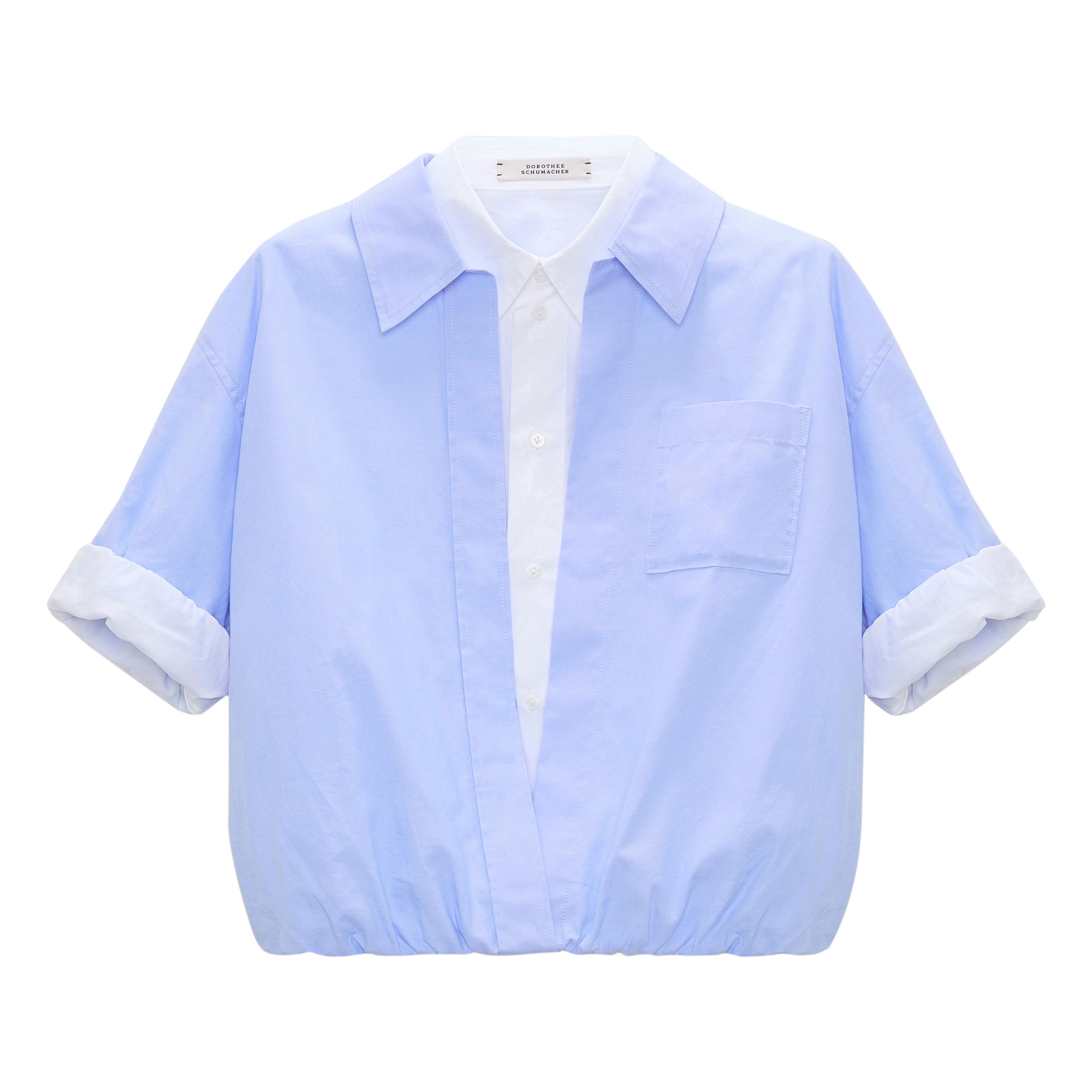 Powerful Ease Short Sleeve Cropped Blouse