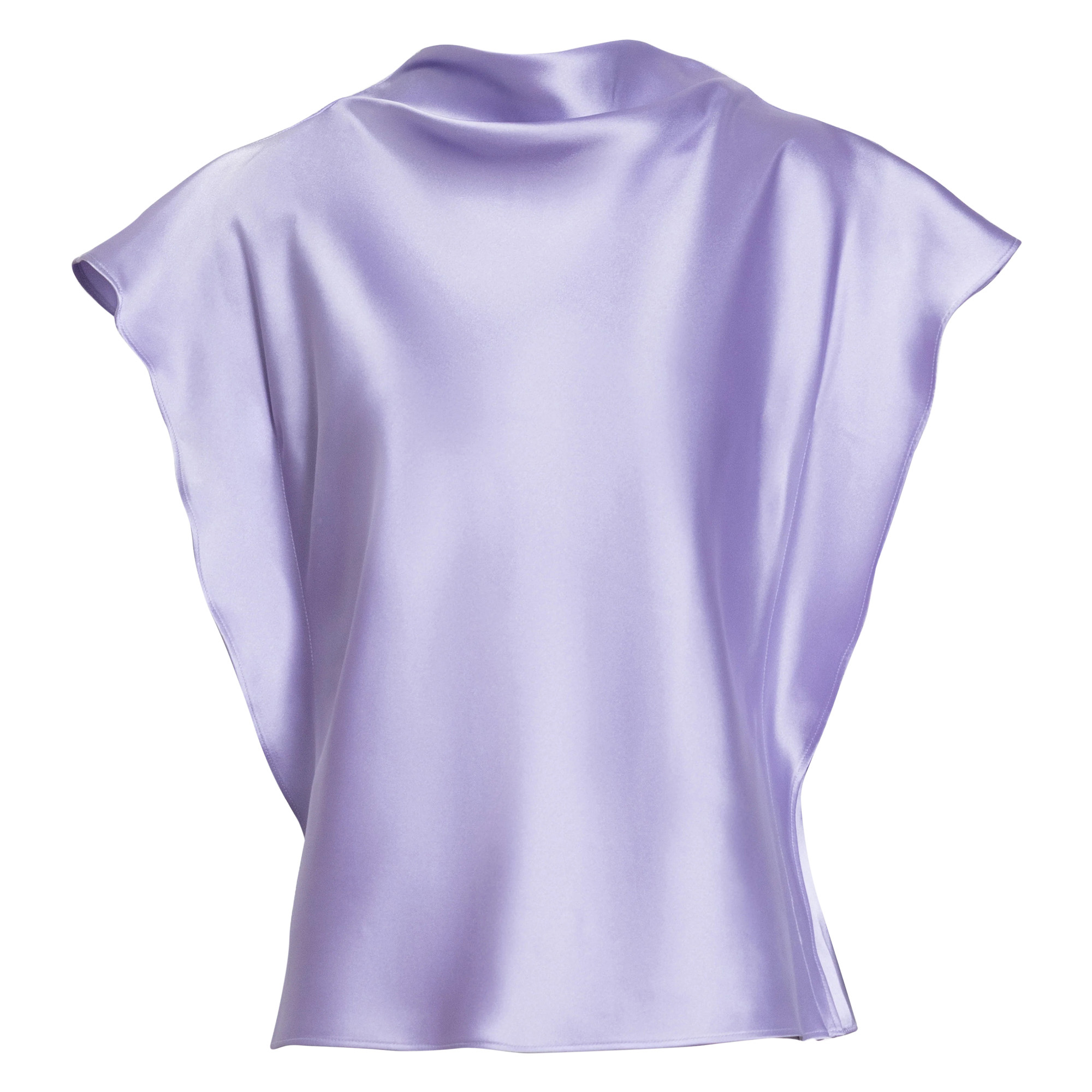 Adrien Short Sleeve Satin Top