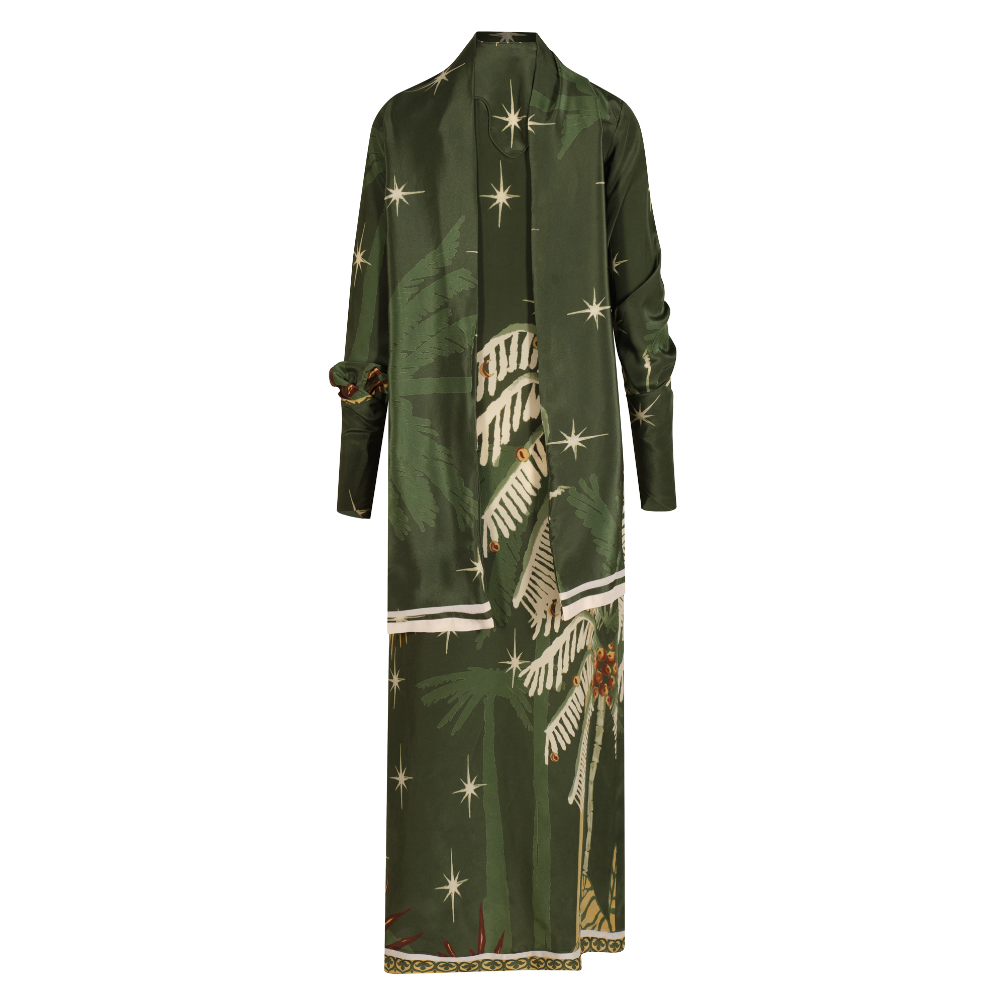 Eternity Begins Long Sleeve Midi Wrap Dress