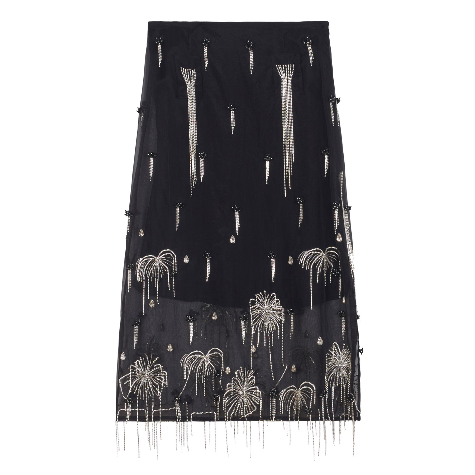 Yanni Beaded Midi Skirt