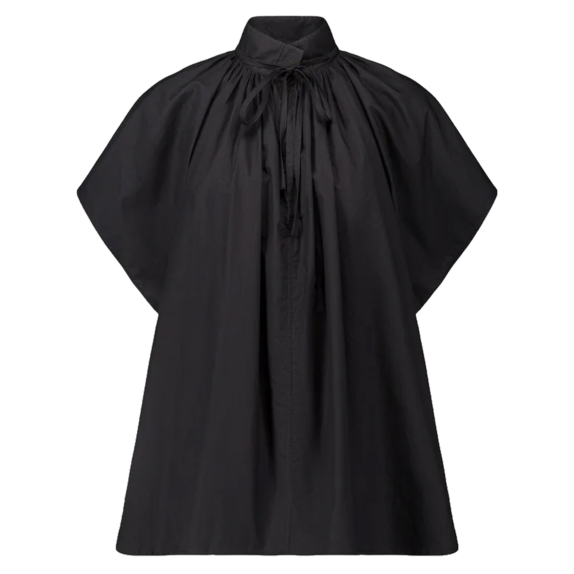 Wheeless Short Sleeve Poplin Blouse