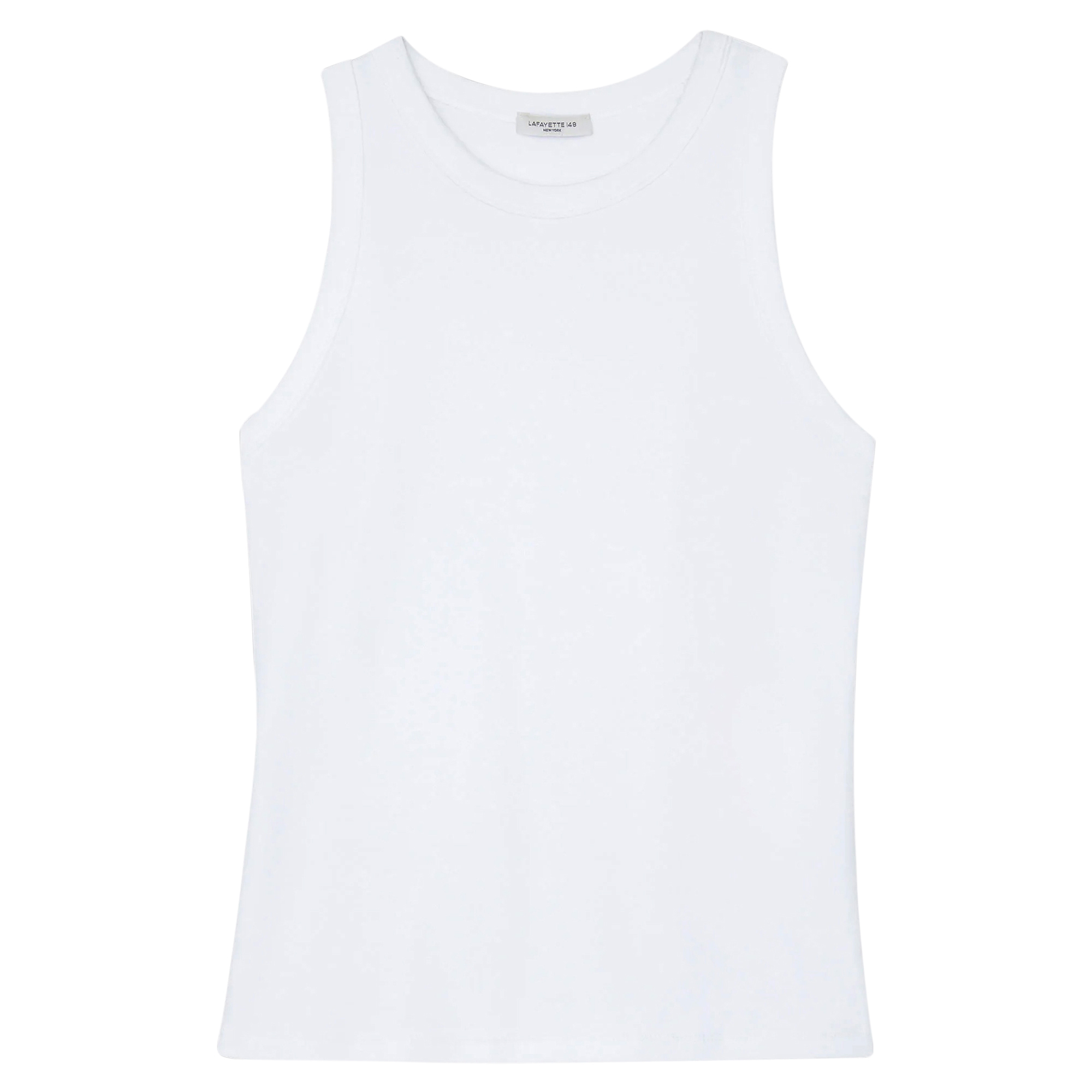 Cotton Rib Racerback Tank Top