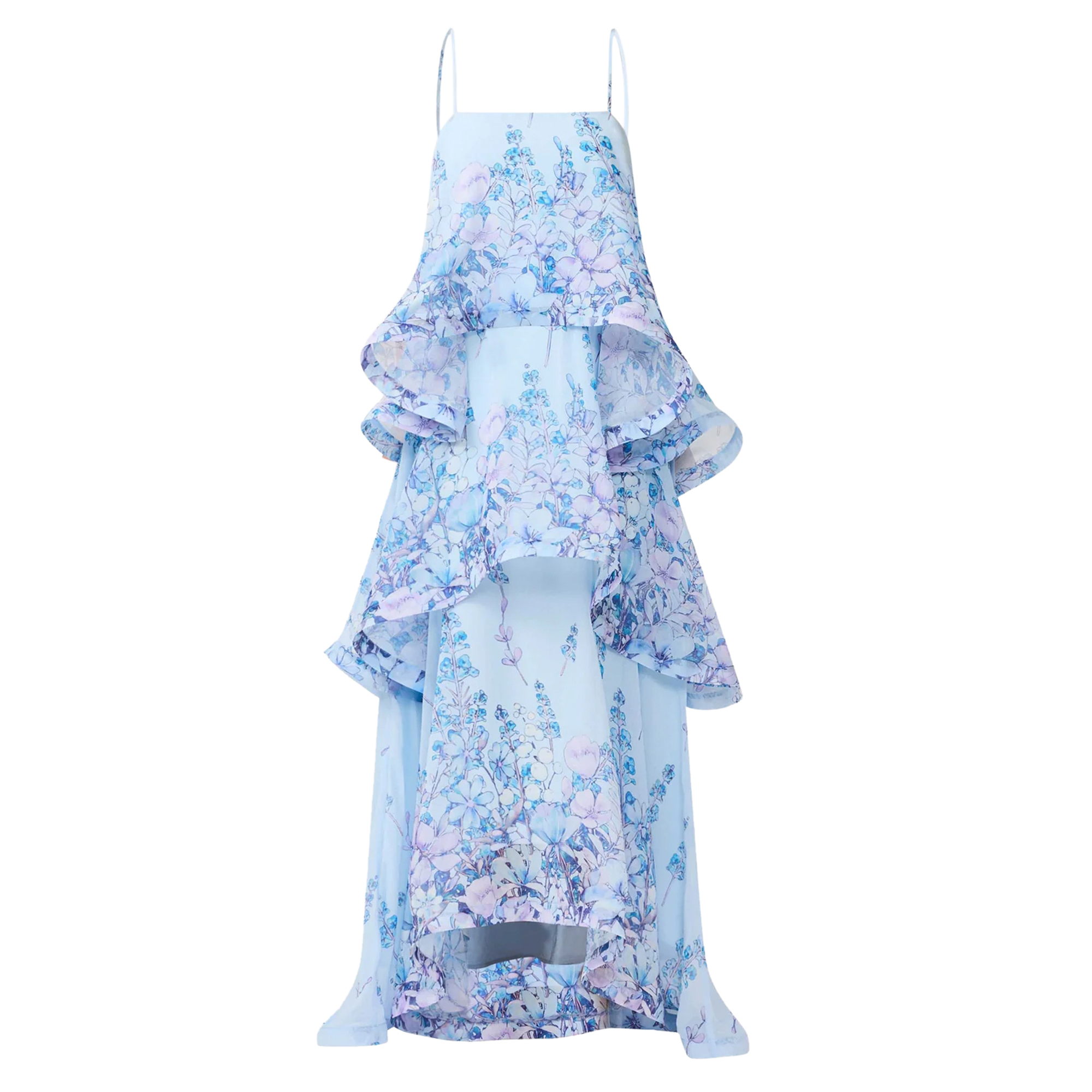 Armani Sleeveless Tiered Maxi Dress