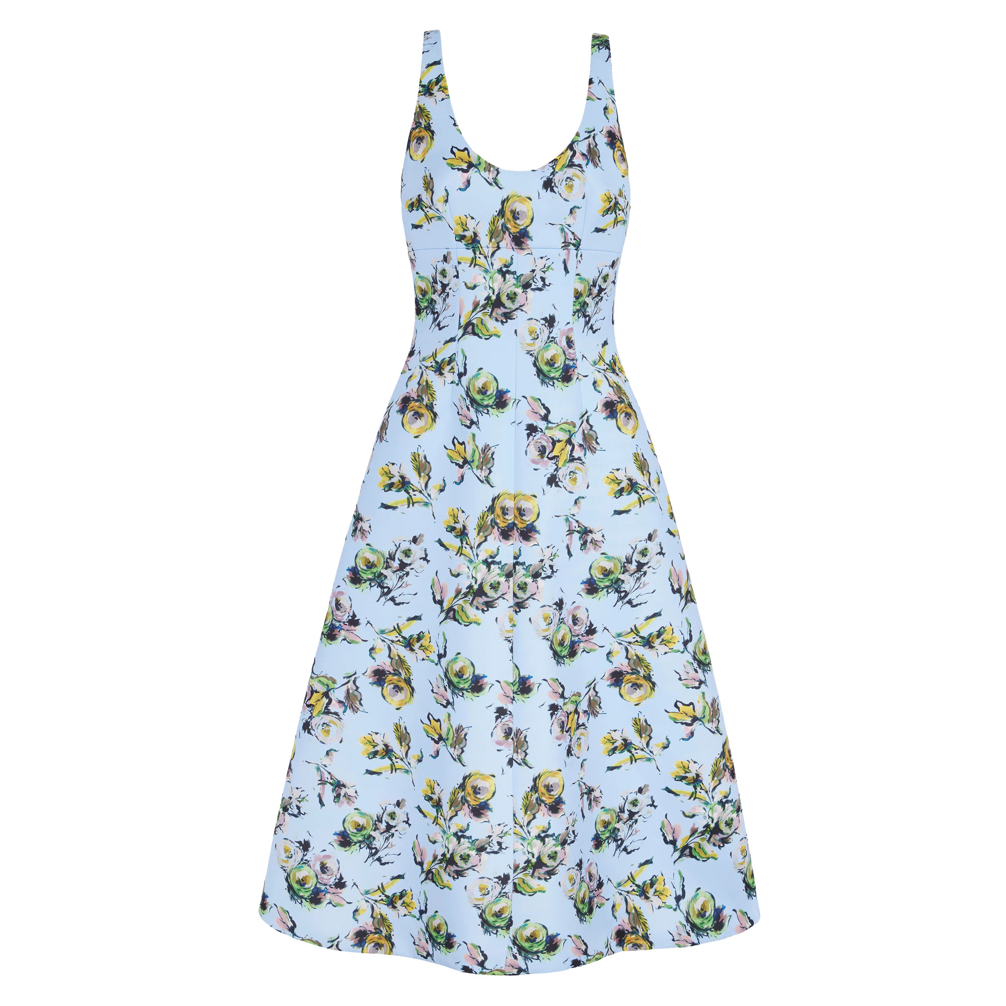 Abella Sleeveless Floral Midi Dress