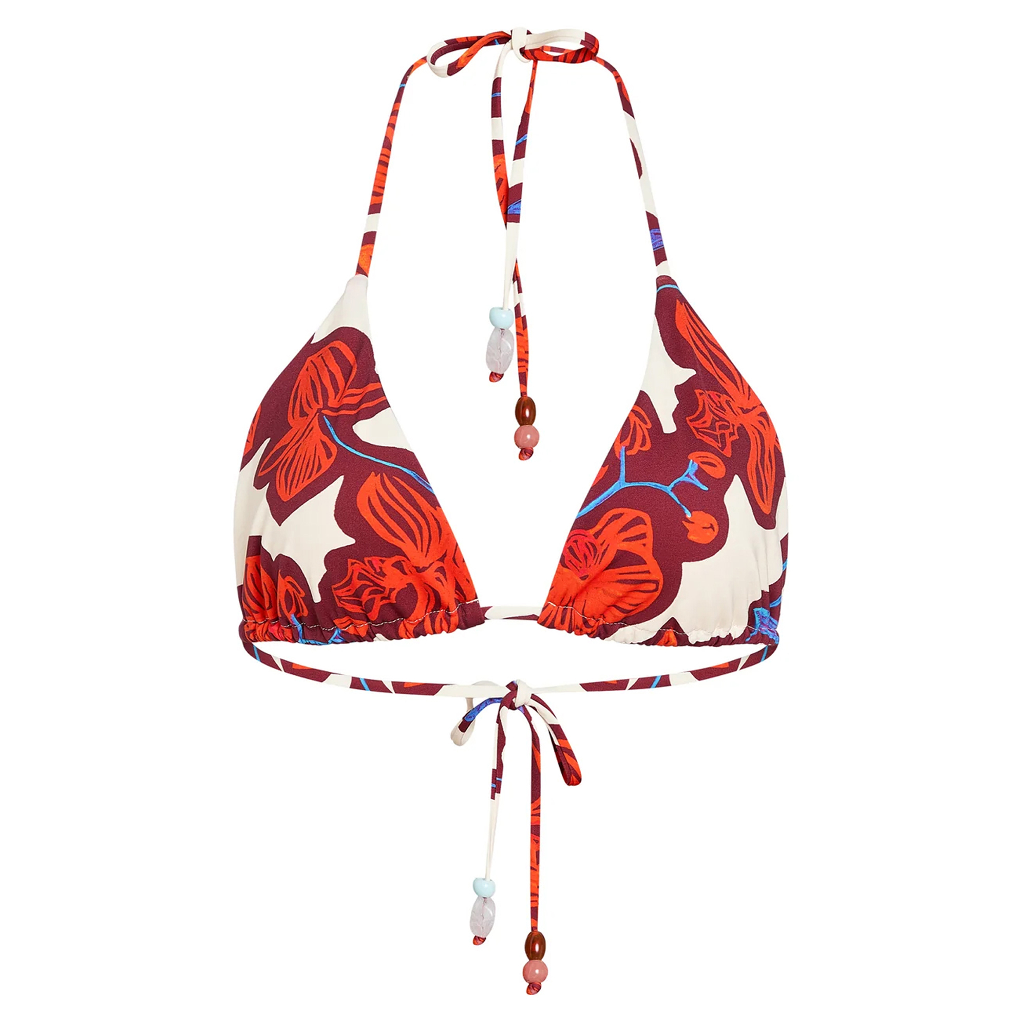 Laguna Bead-Detail Bikini Top