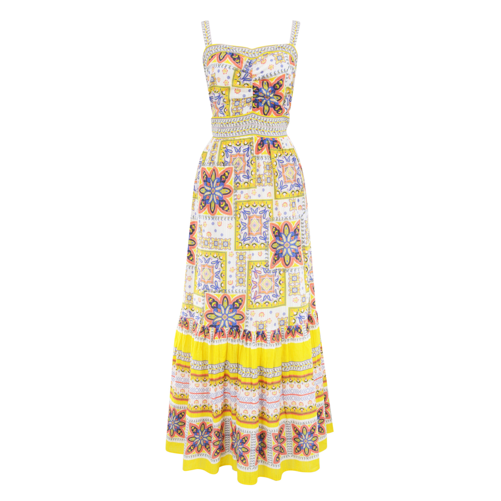 Alora Sleeveless Printed Cotton Maxi Dress