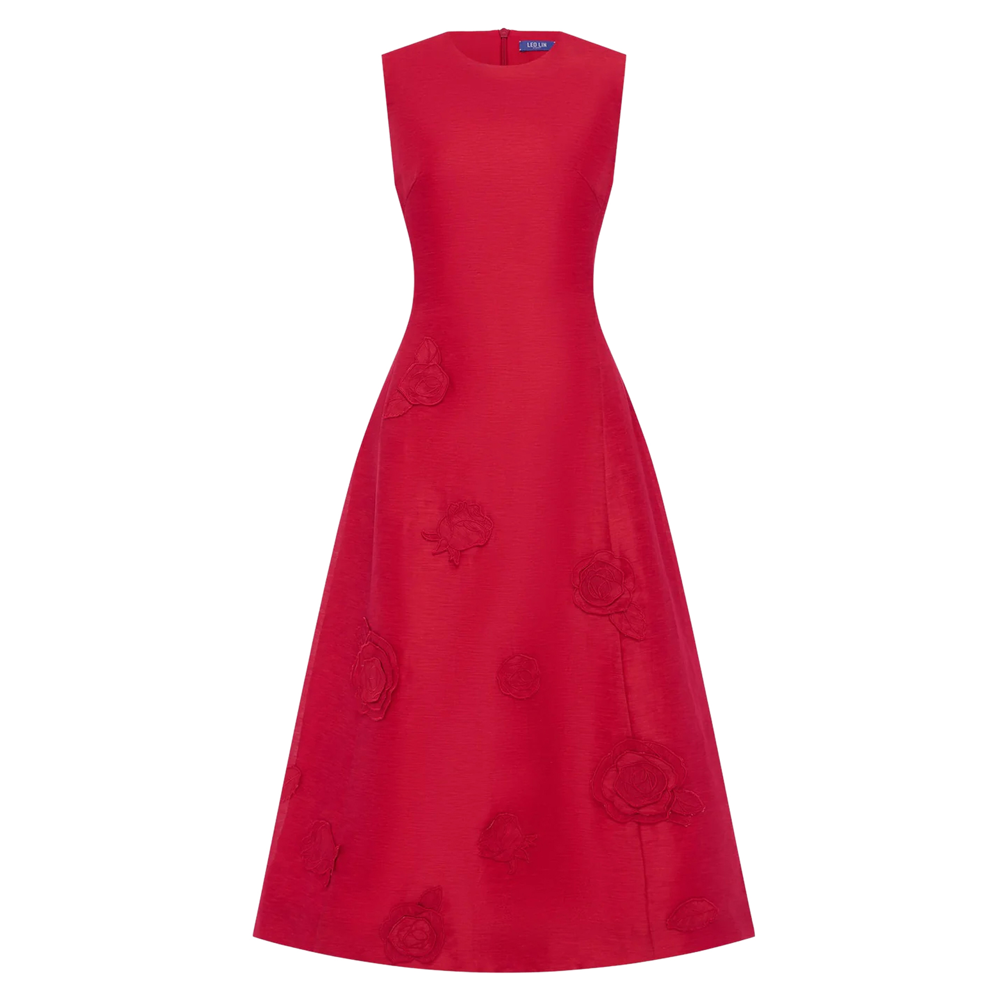 Cleo Applique Sleeveless Midi Dress