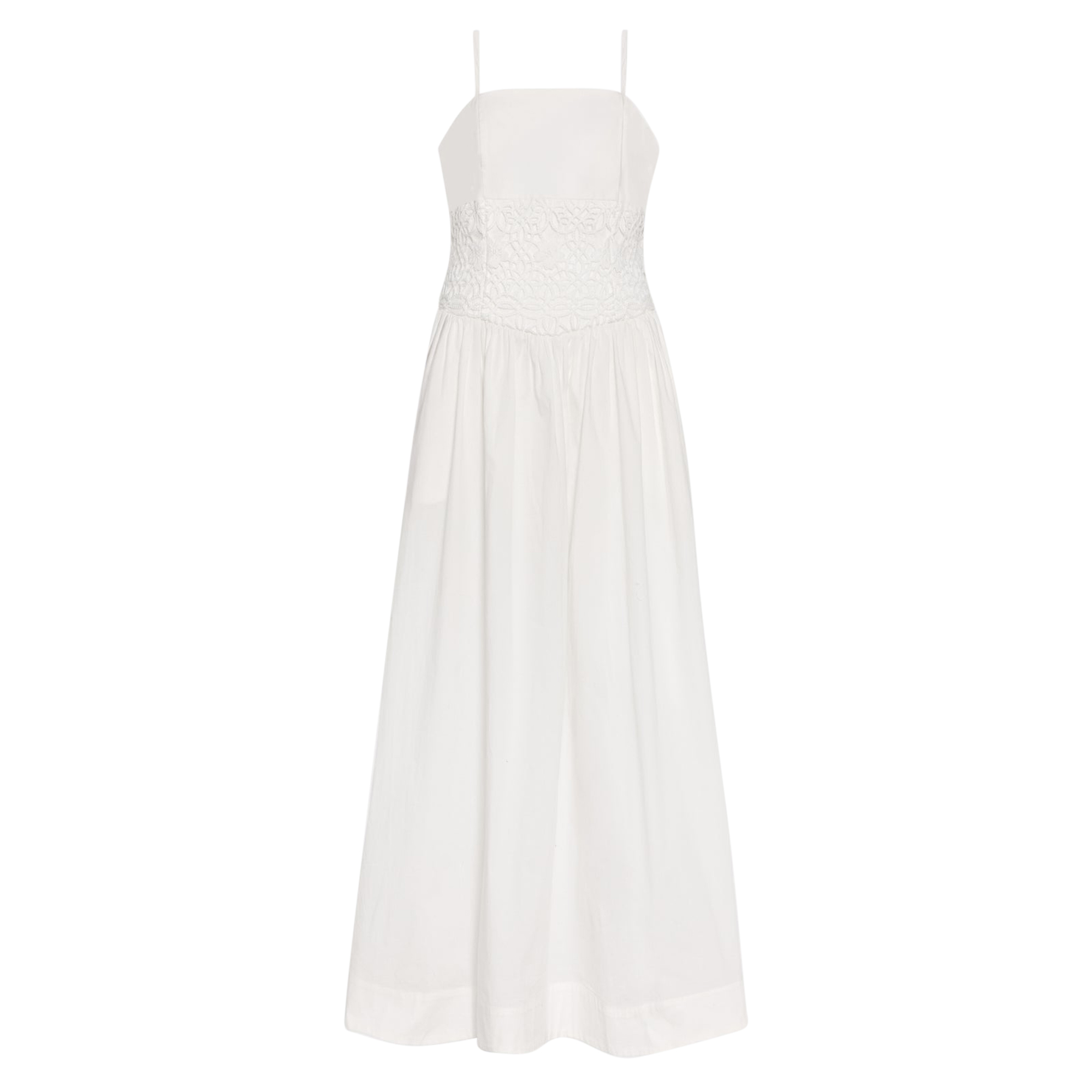 Lou Sleeveless Crochet Detail Maxi Dress