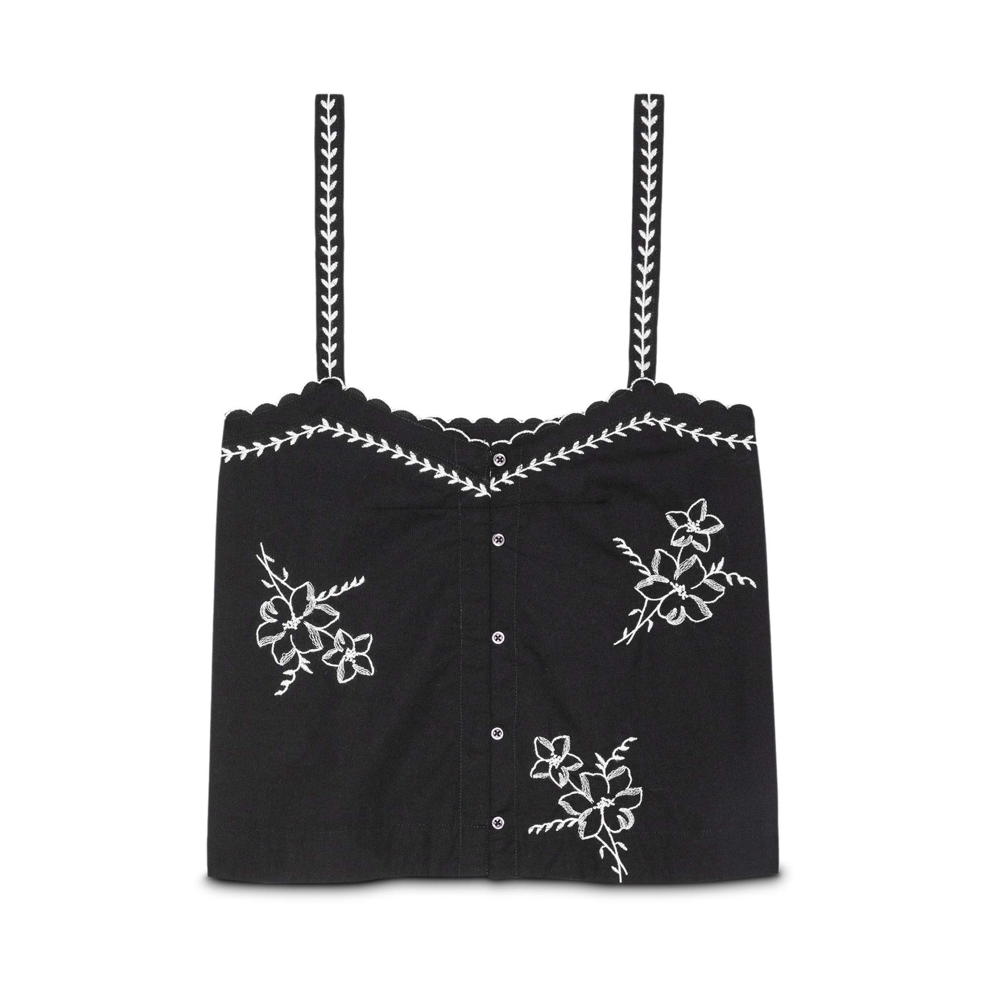The Weekend Tank With Hanky Embroidery