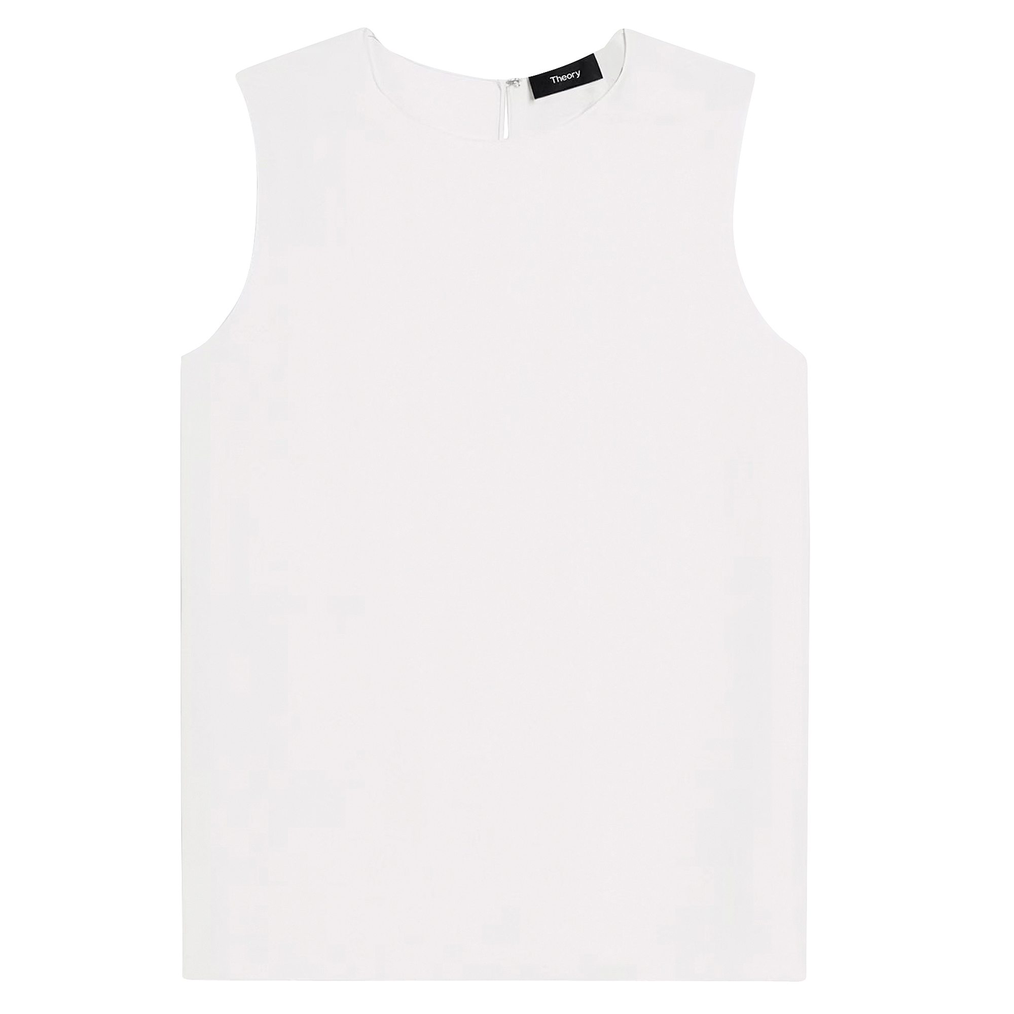 Modern Straight Silk Shell Top