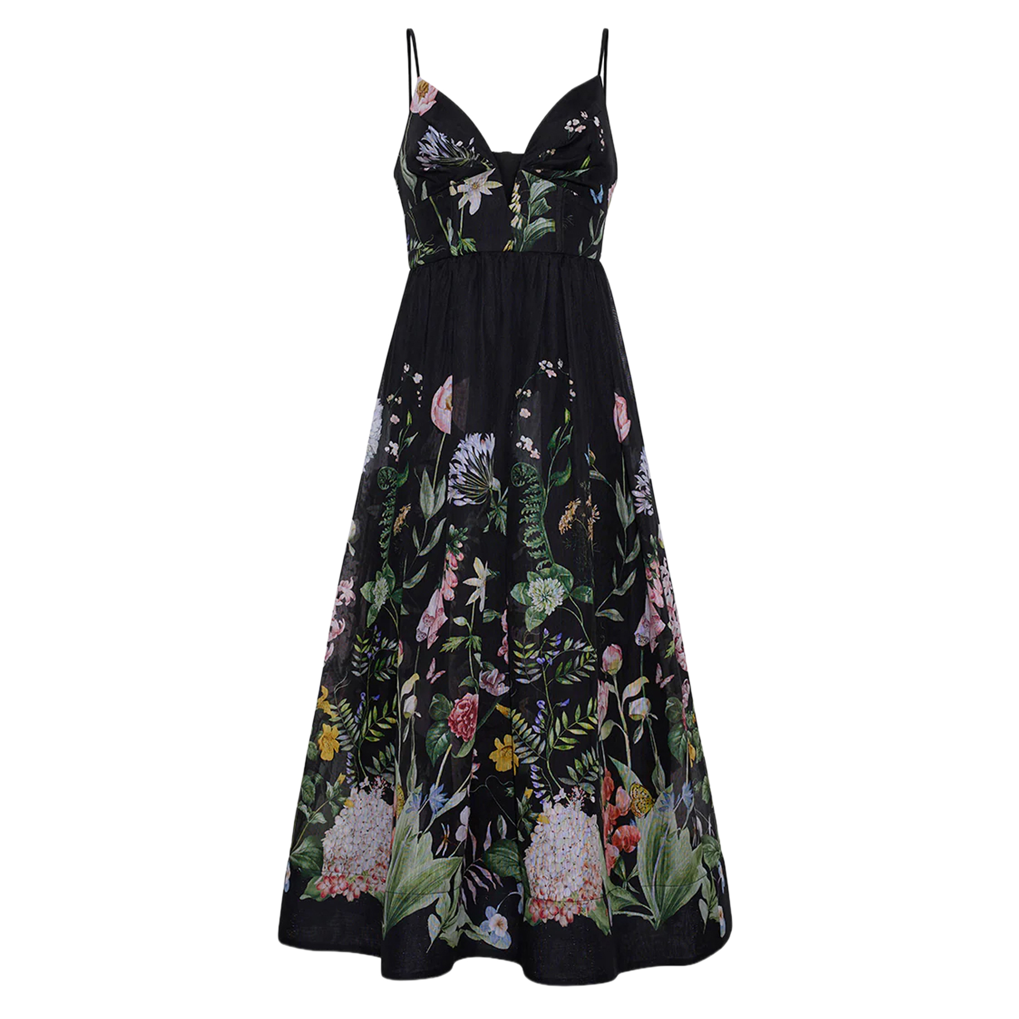 Pero Sleeveless V-Neck Midi Dress