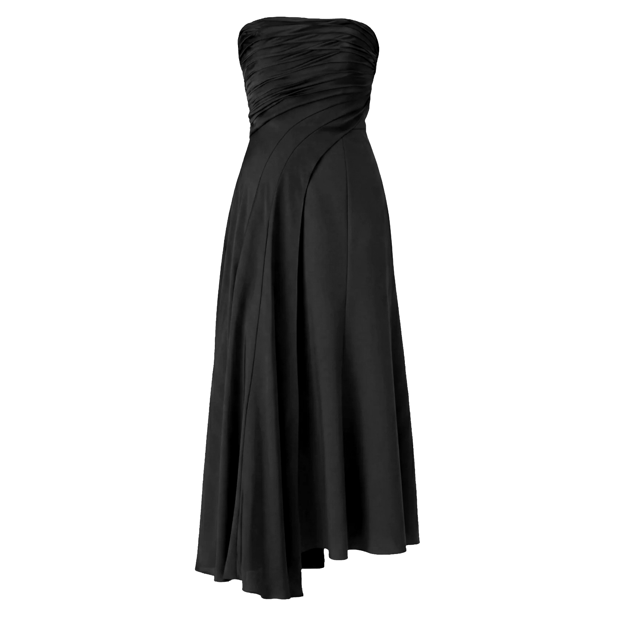 Clarisse Strapless Ruched Midi Dress