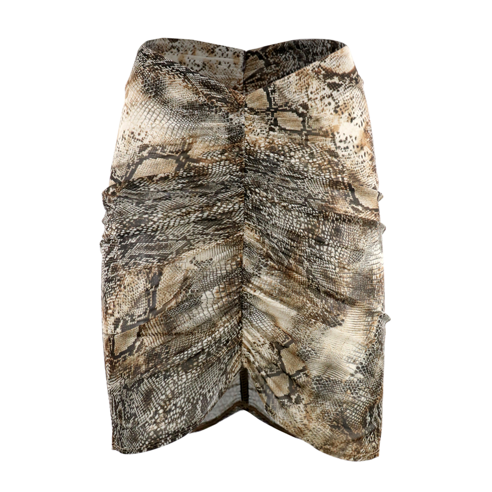 Printed Mesh Mini Skirt