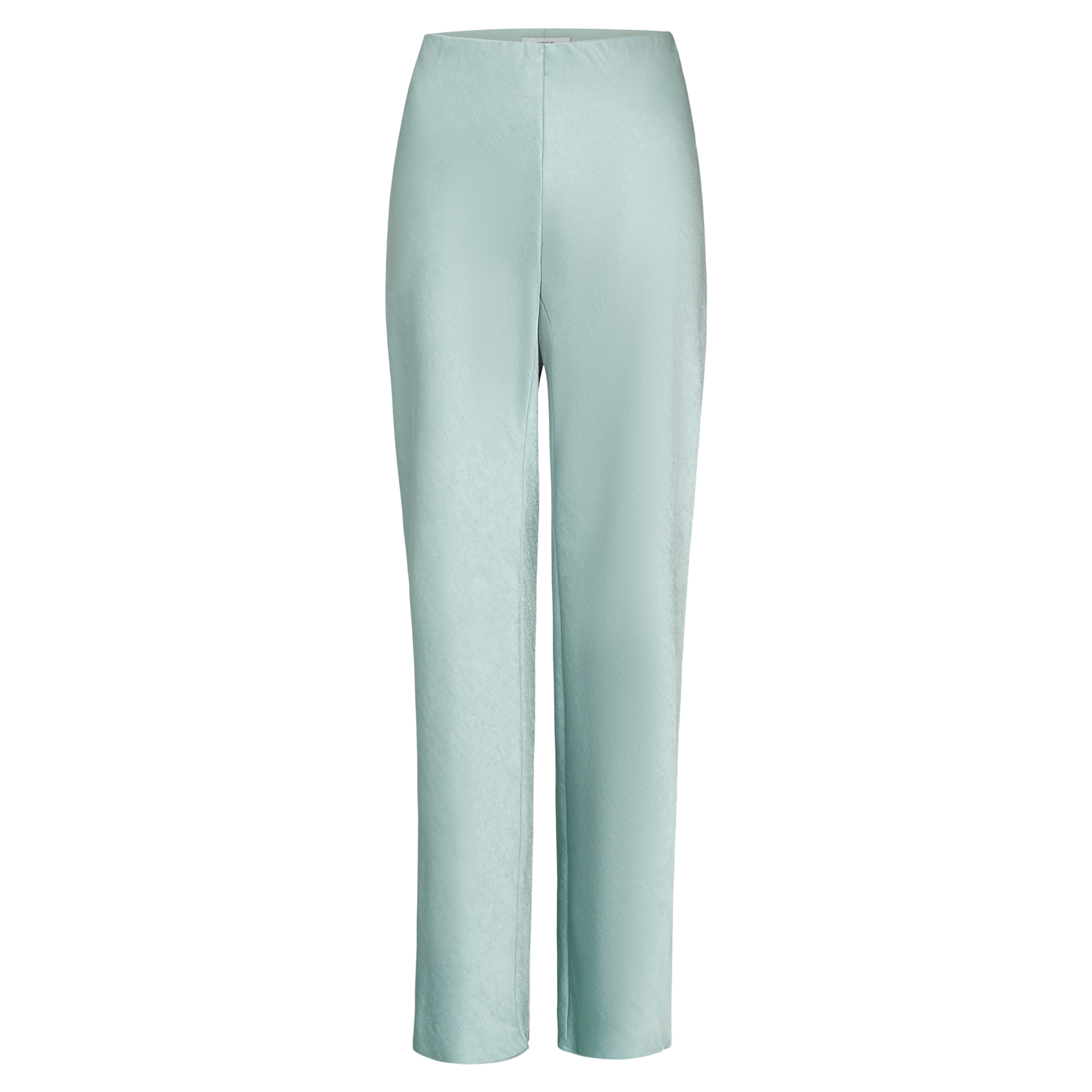 High Waist Fluid Satin Bias Pant
