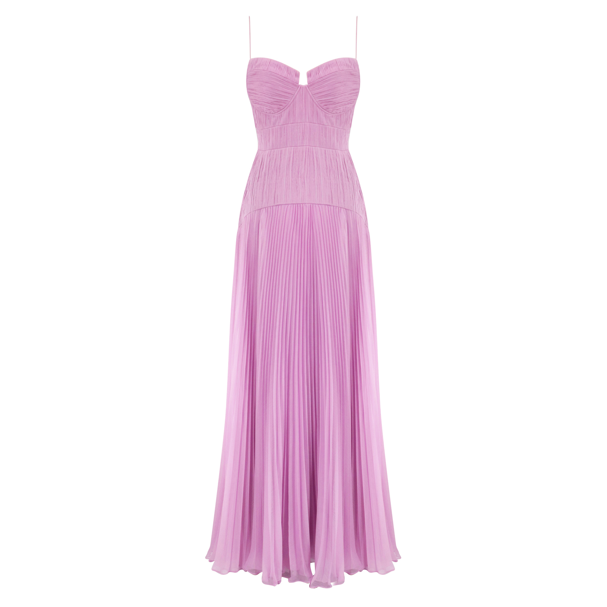 Saylor Sleeveless Pleated Gown