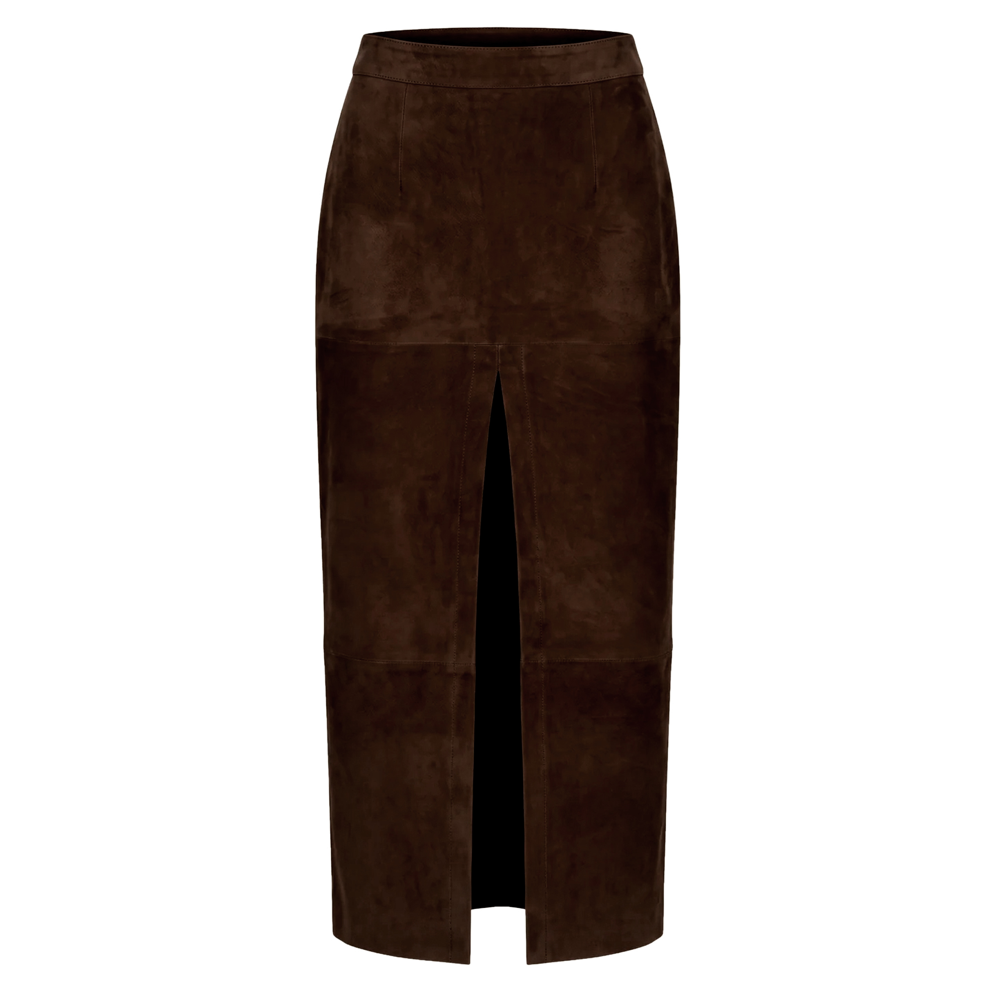 Virgie Suede Midi Skirt