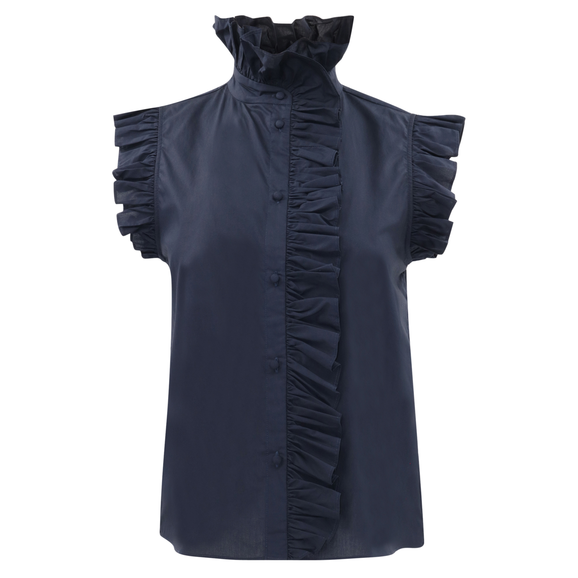Marfa Short Sleeve Ruffle Detail Top